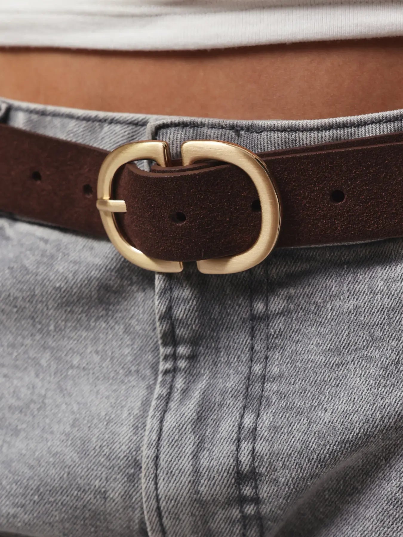 PIECES COW SUEDE BELT | HOT FUDGE