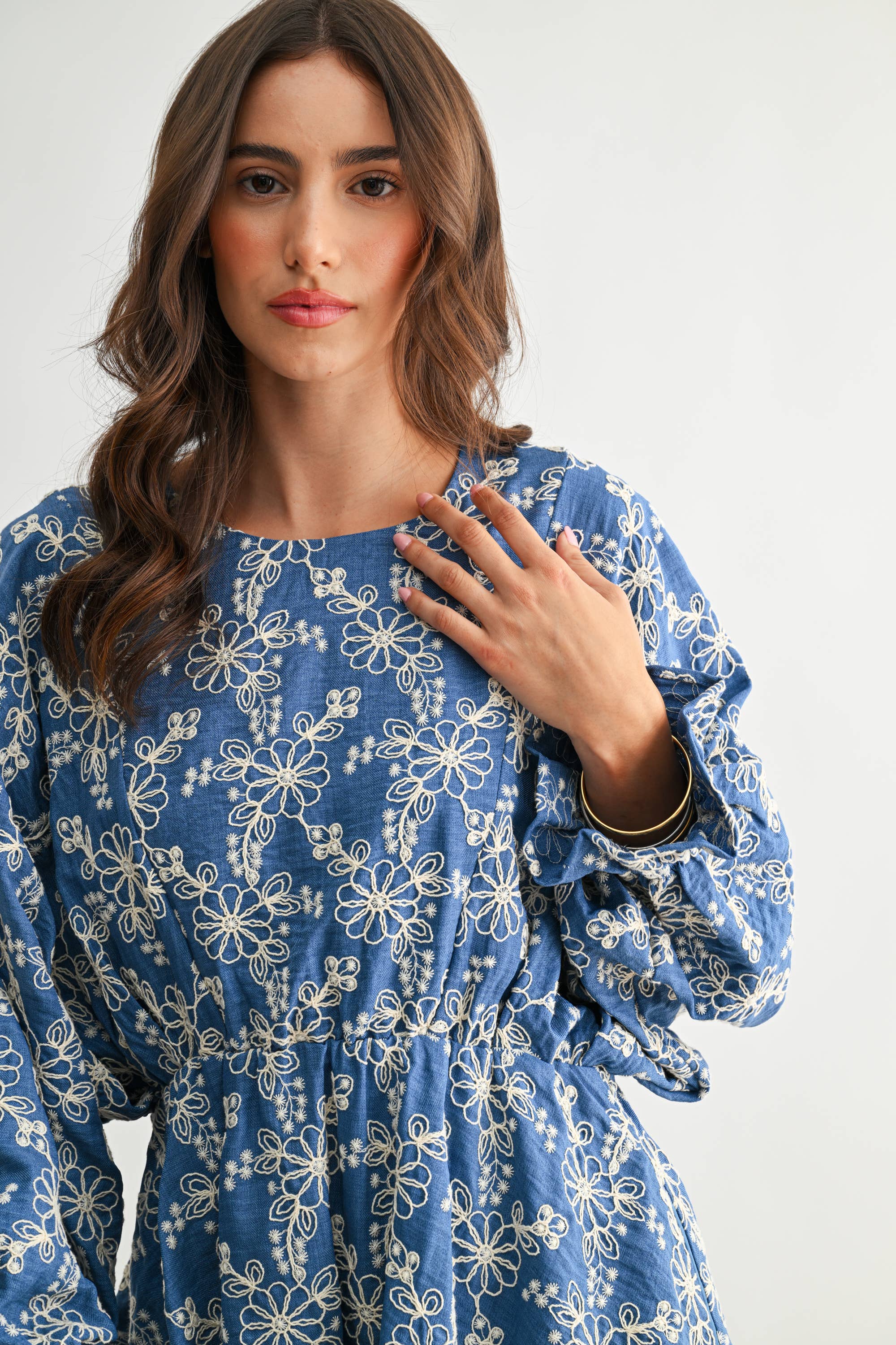 EMBROIDERED ELORA DRESS