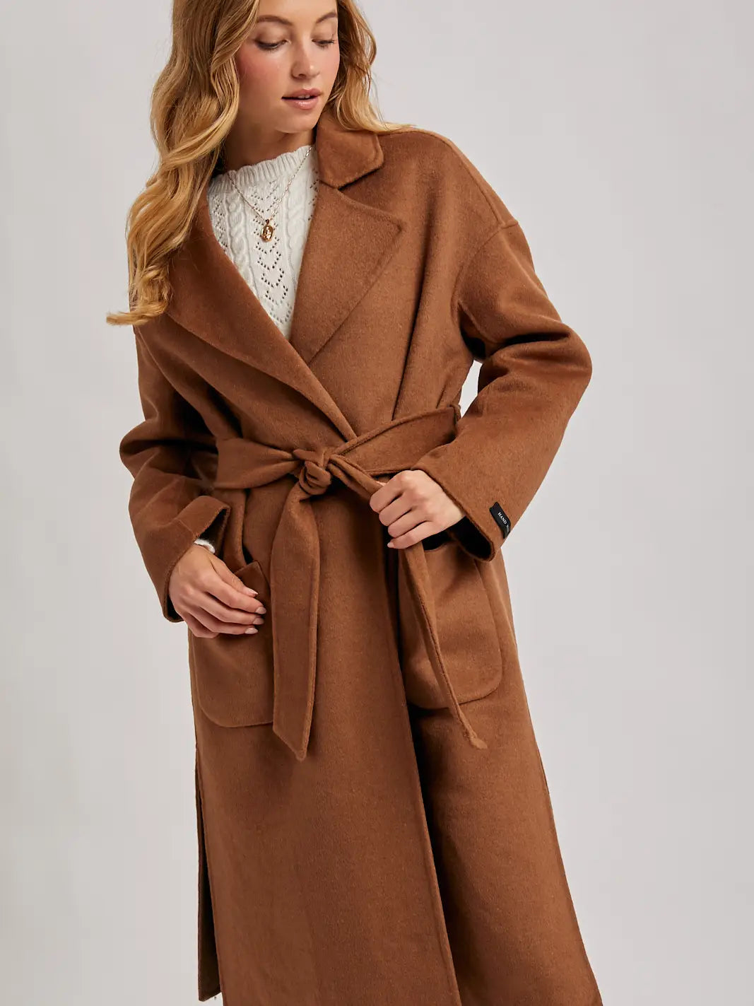 TRENCH COAT - BLACK & CAMEL
