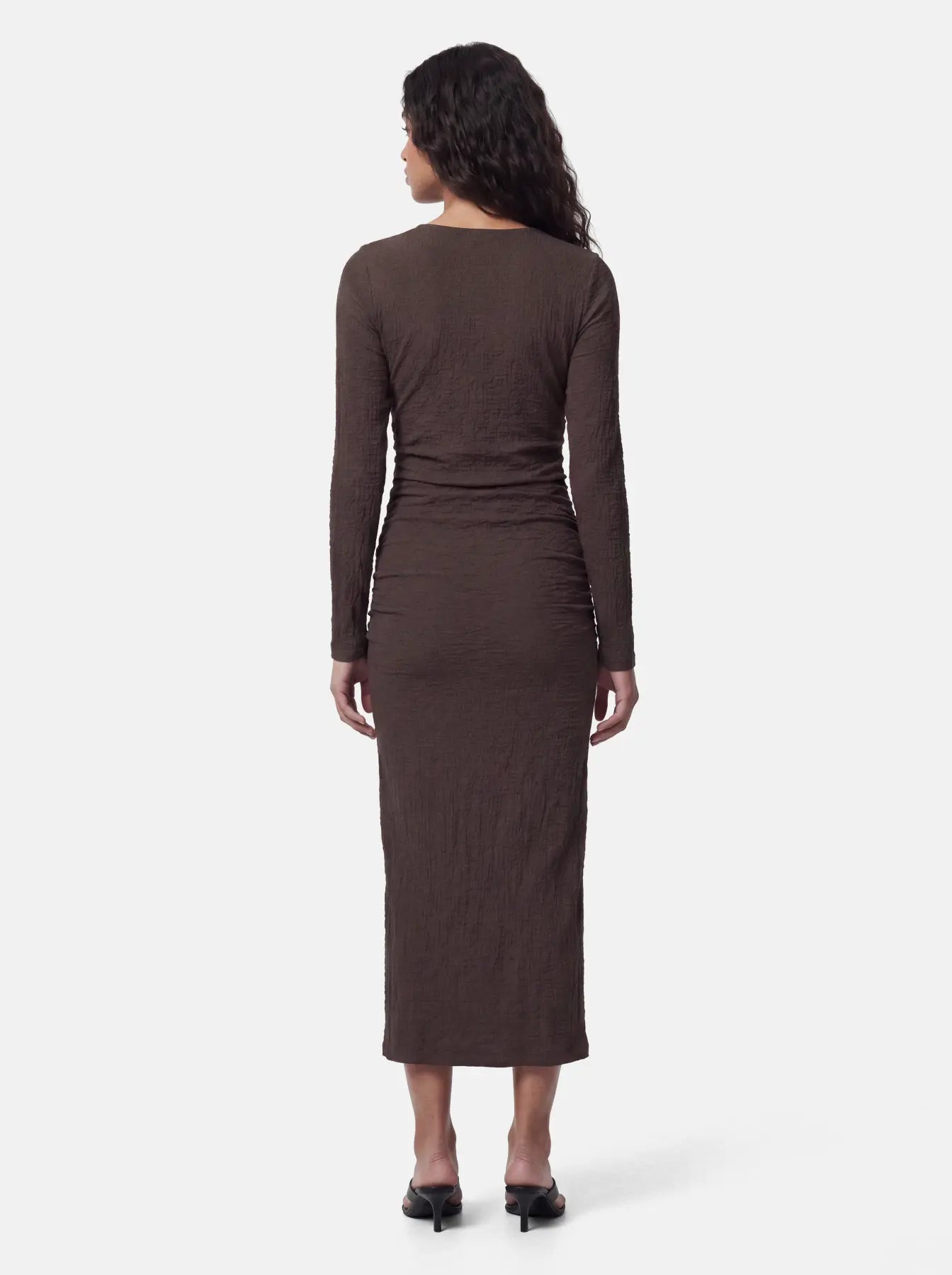 PC JAMAL MIDI ROUCHING DRESS