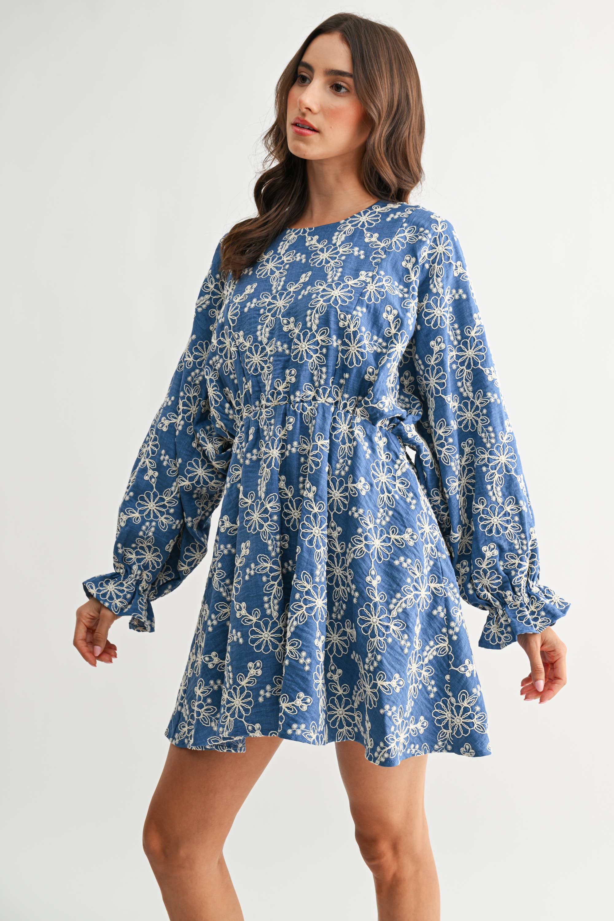 EMBROIDERED ELORA DRESS