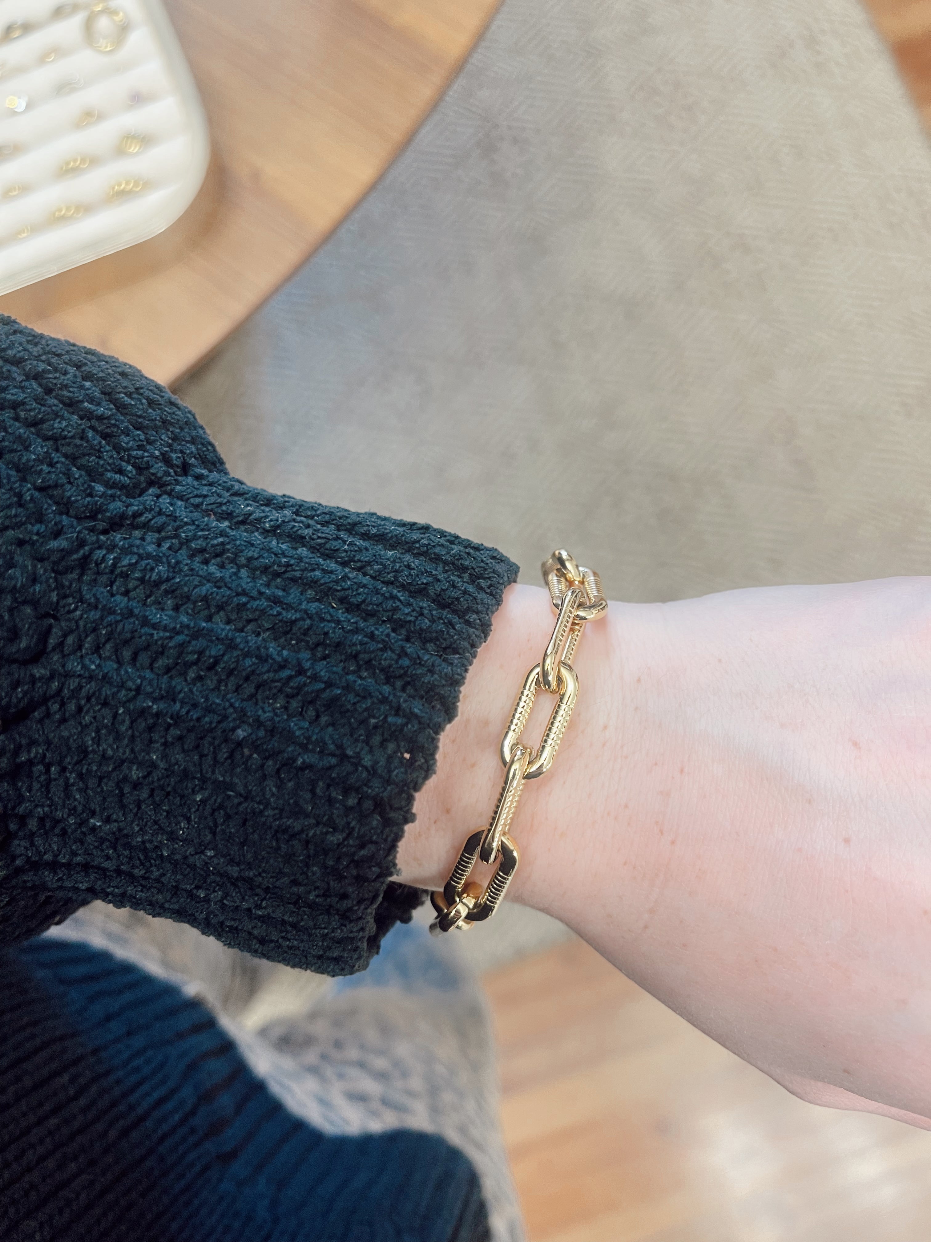 CHUNKY PAPERCLIP BRACELET