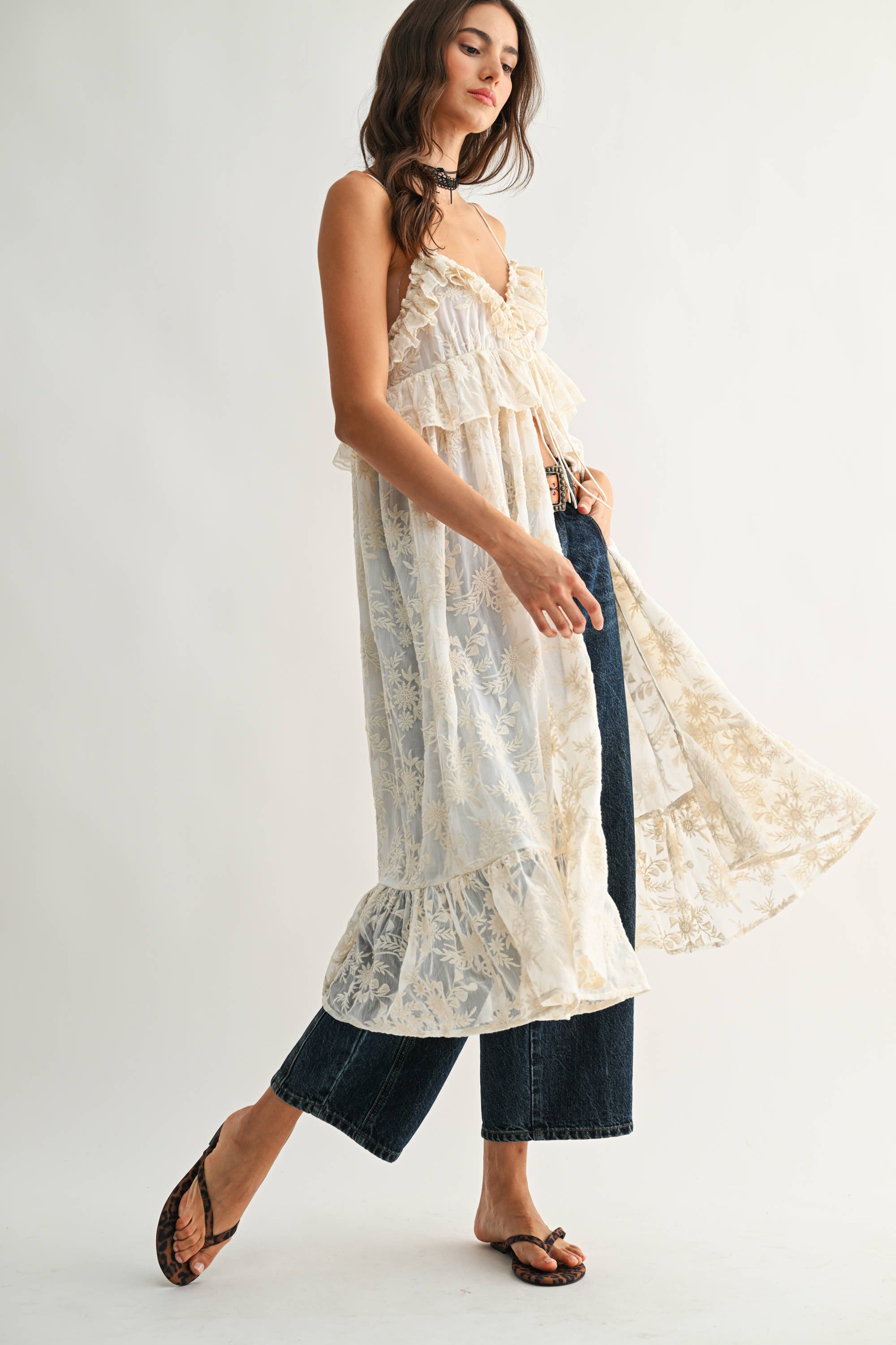 ABIGAIL RUFFLE COVER UP
