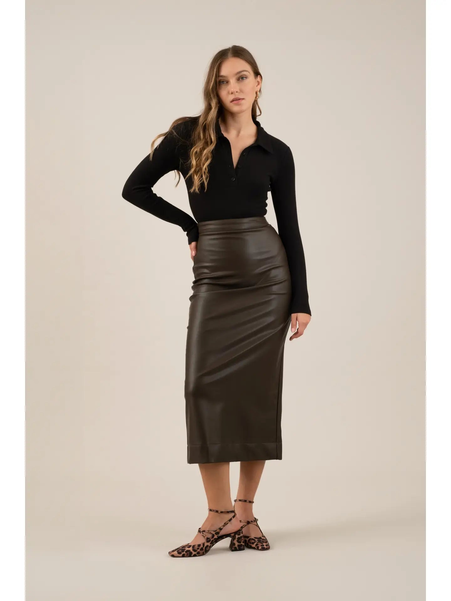 COLLARED BODYSUIT