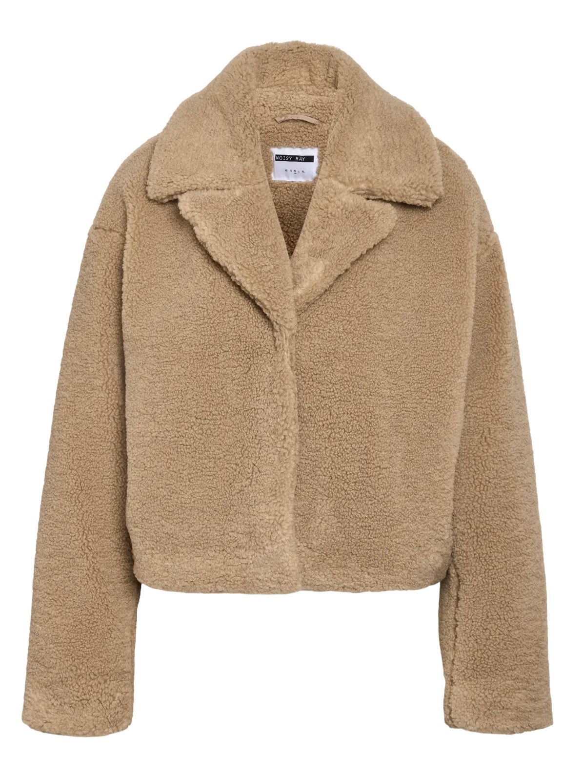 NM NATTI CROP TEDDY JACKET | BIRCH & BLACK