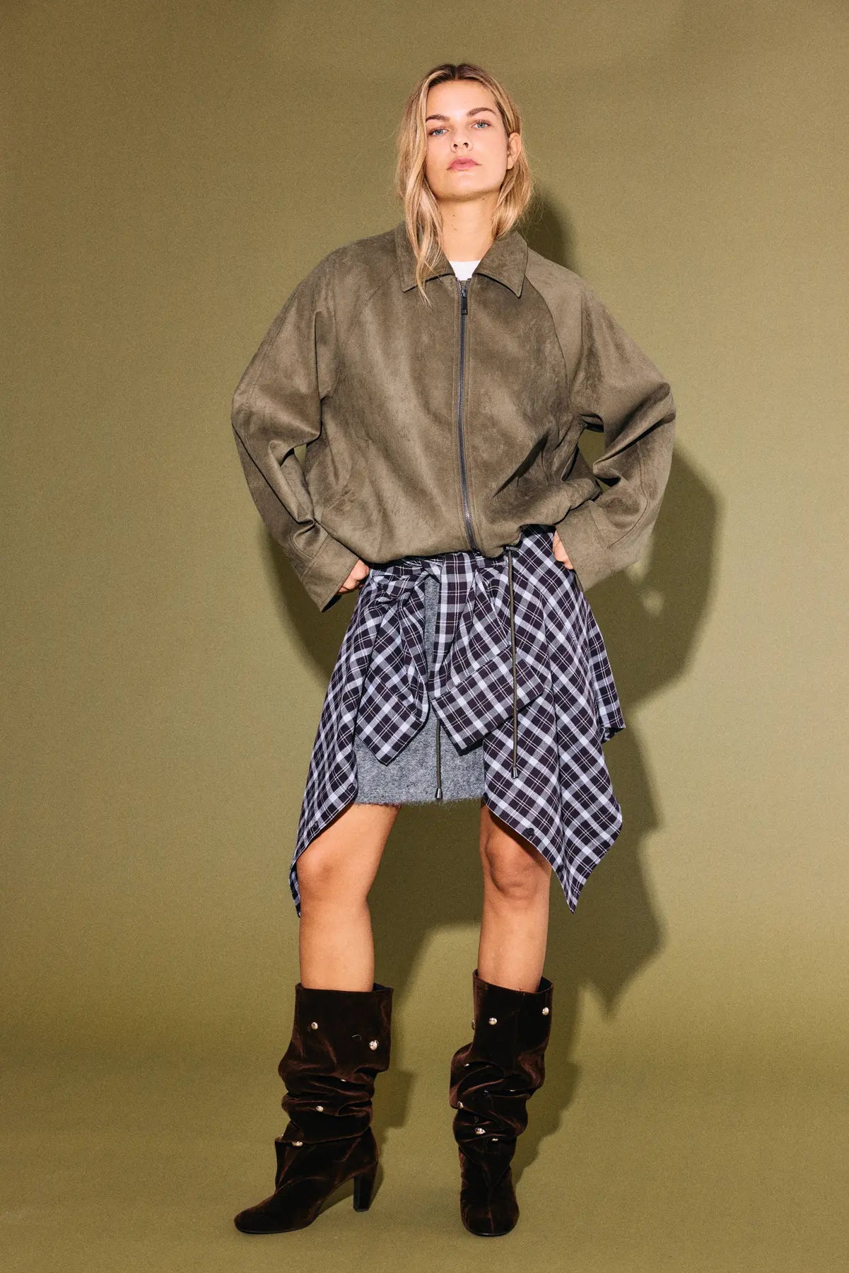 NM EMMY SUEDE BUBBLEHEM JACKET