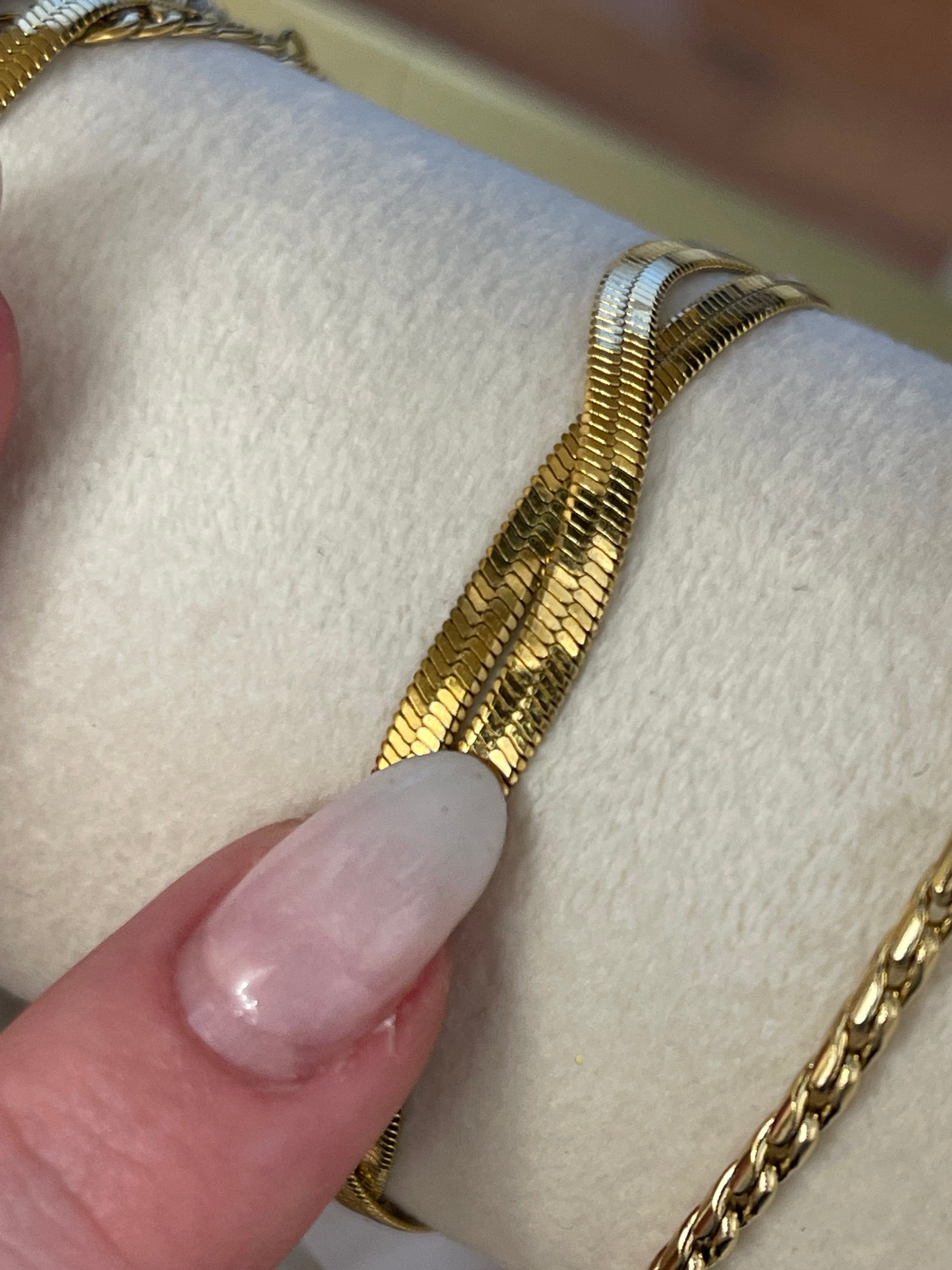 TWISTED HERRING BONE BRACELET