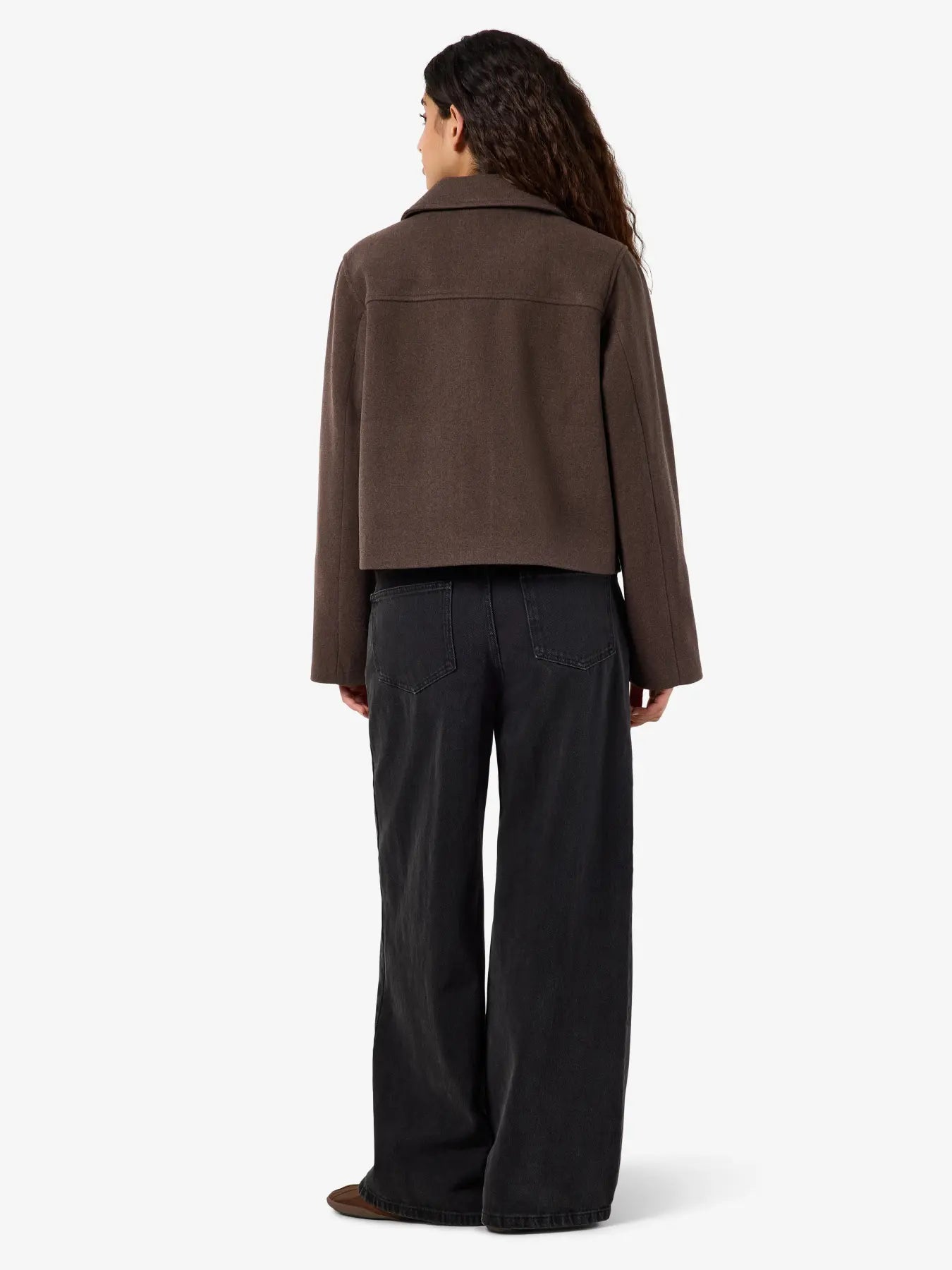 NM LUCY SHORT JACKET | GREY & CHOCOLATE BROWN