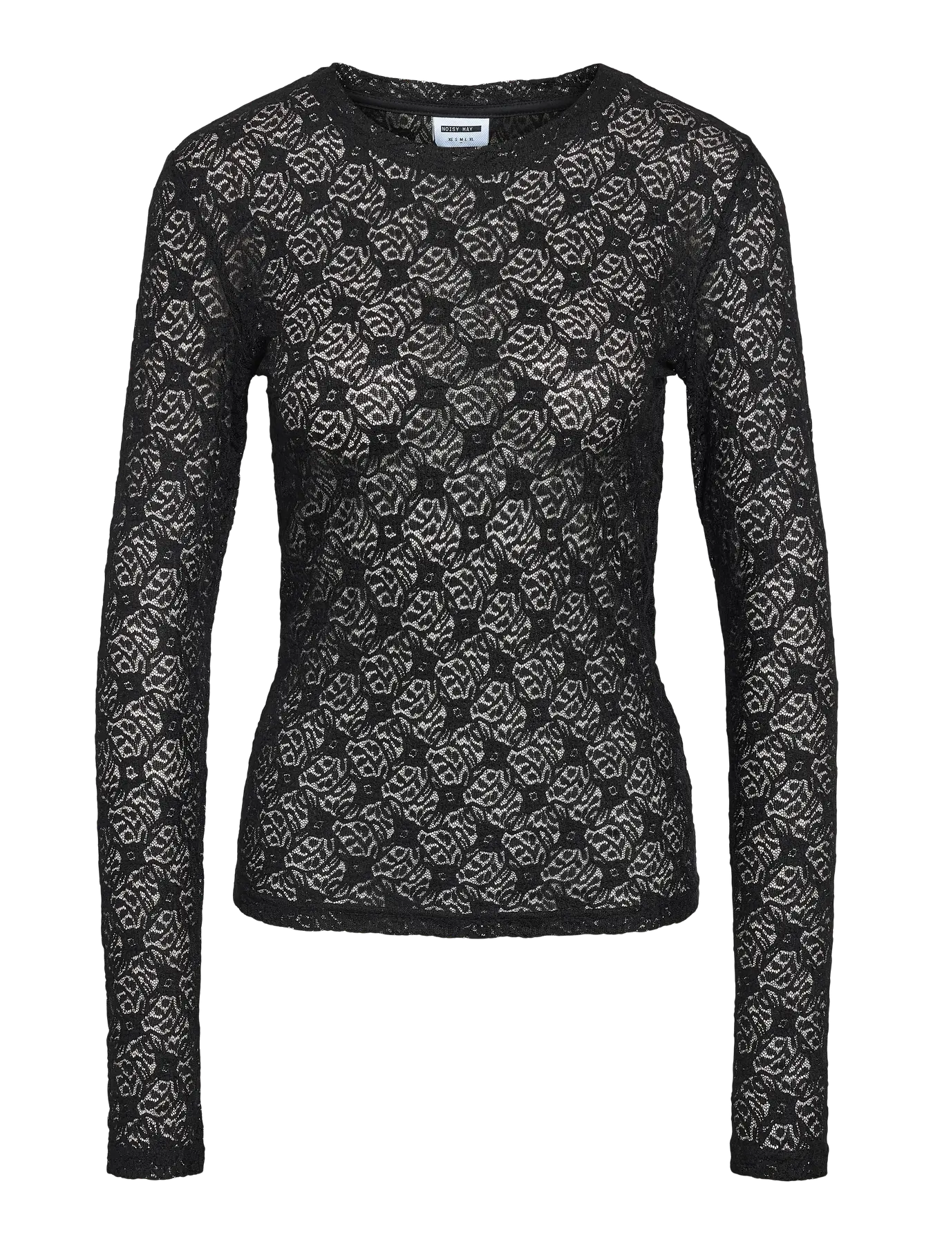NM JUDITH LACE TOP | BLACK, WHITE & BROWN