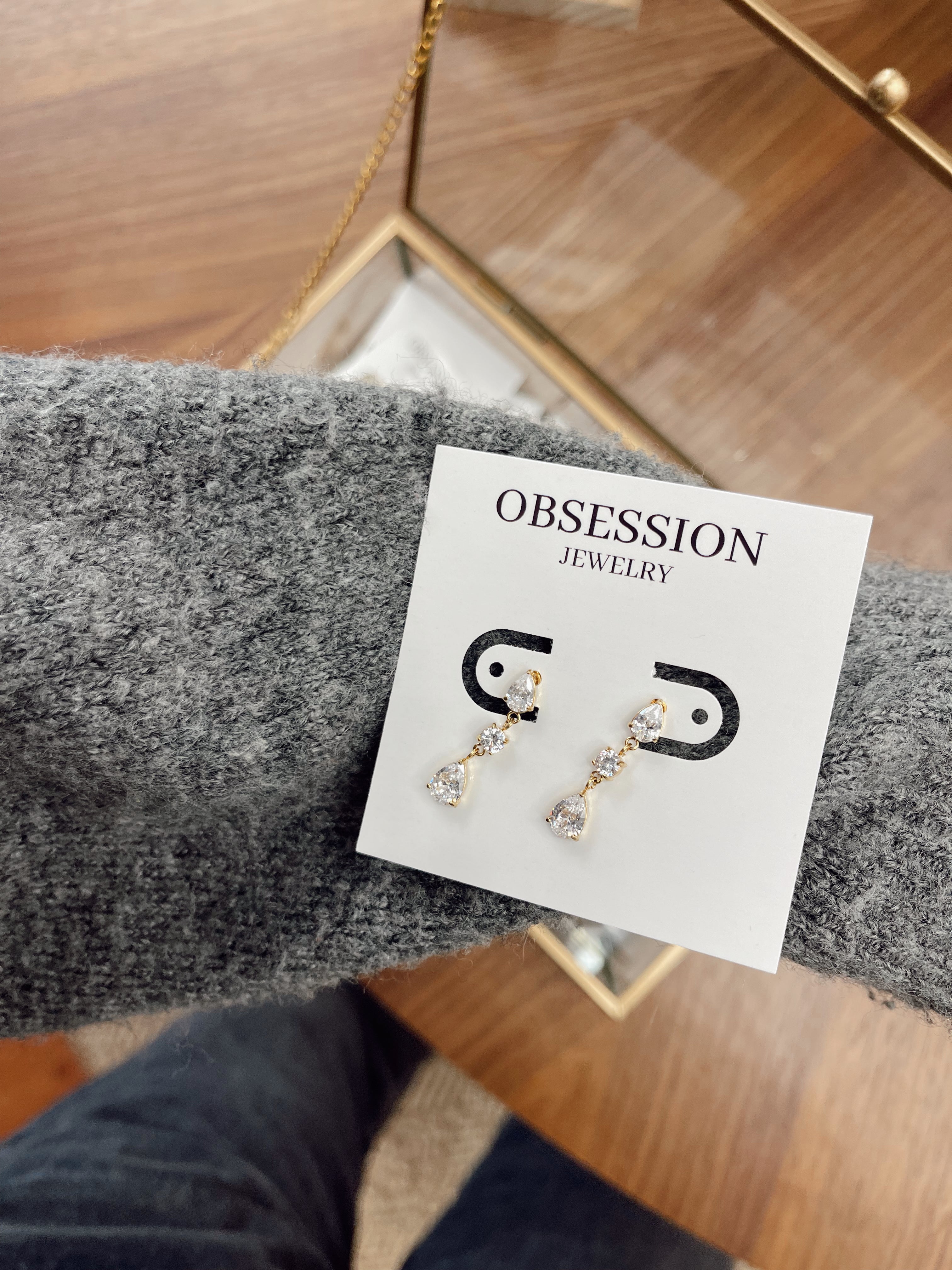 TRIPLE DROP EARRINGS