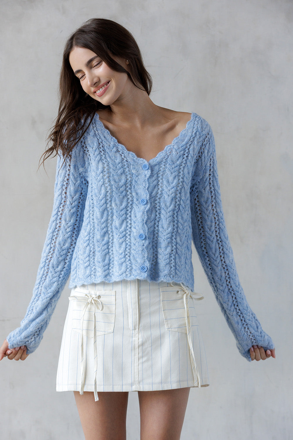 SKY BLUE CARDIGAN