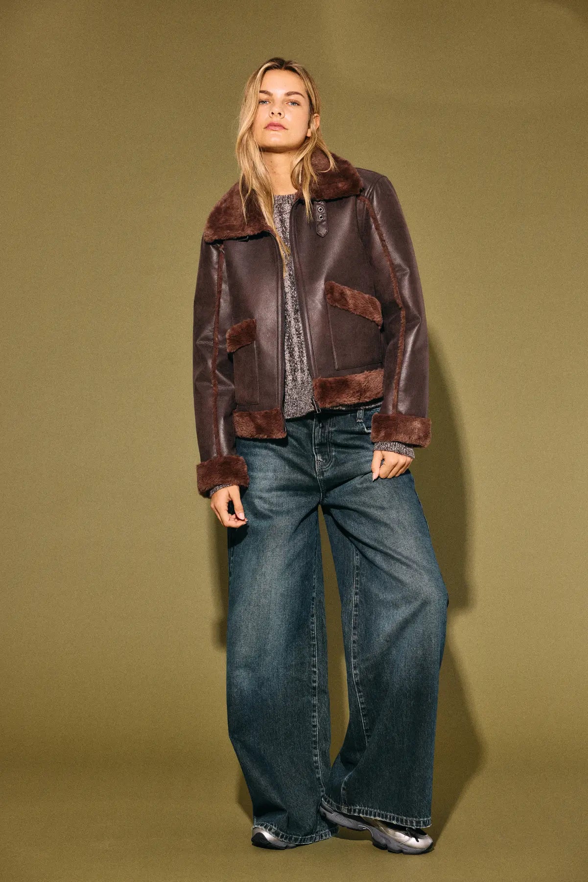 NM ELLA SHEARLING JACKET