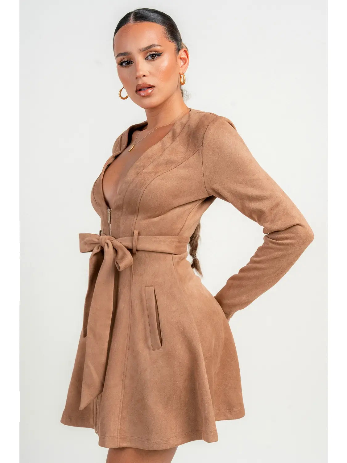 SUEDE DRESS