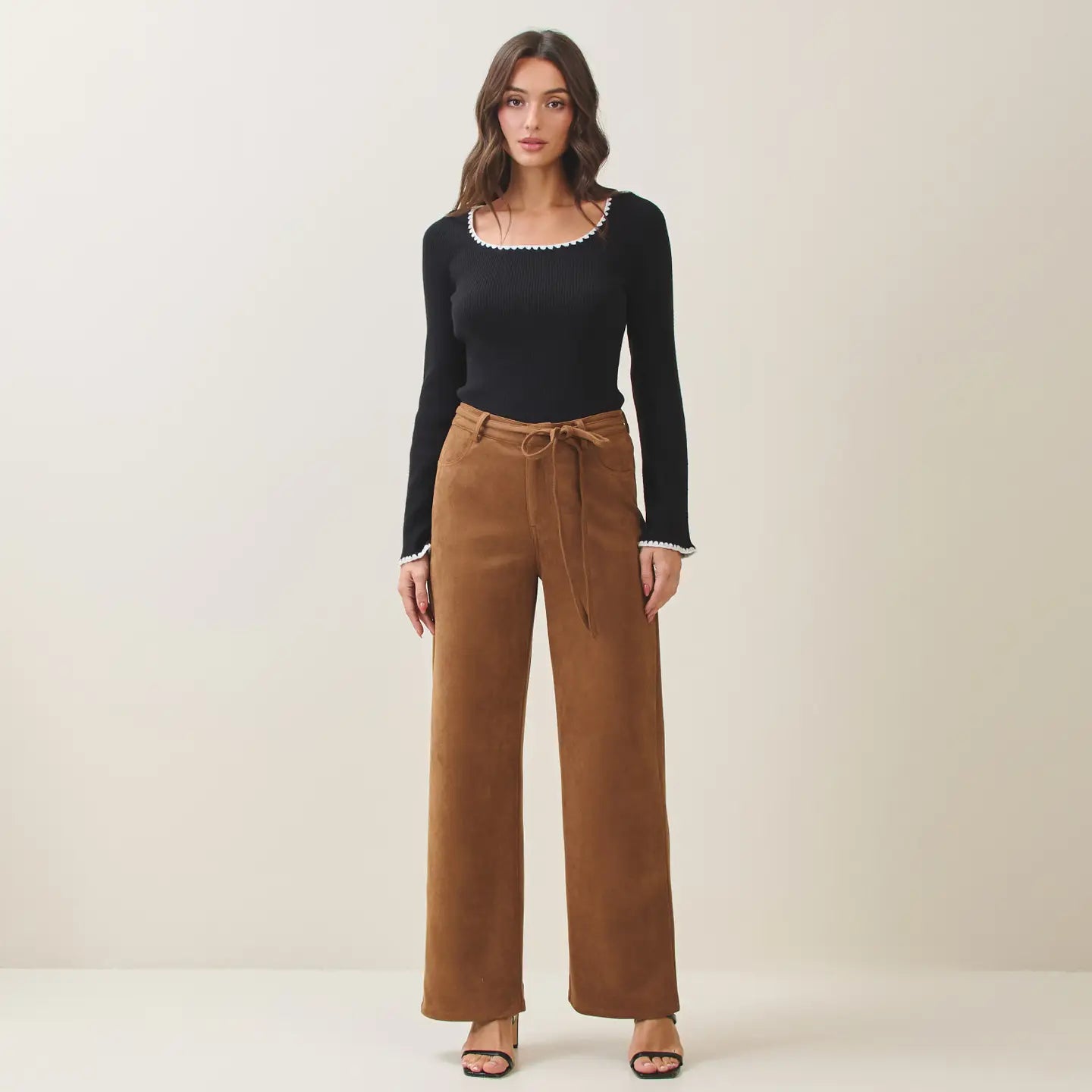 VEGAN SUEDE PANTS