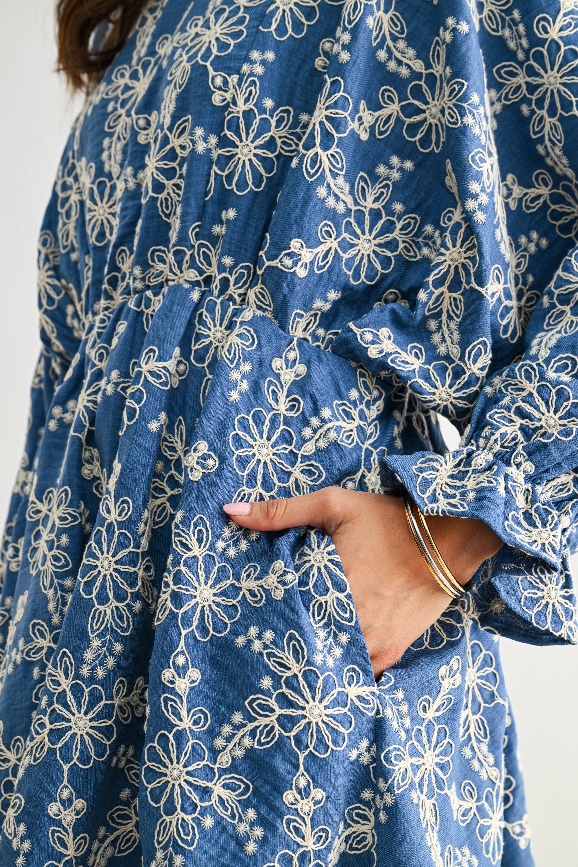 EMBROIDERED ELORA DRESS