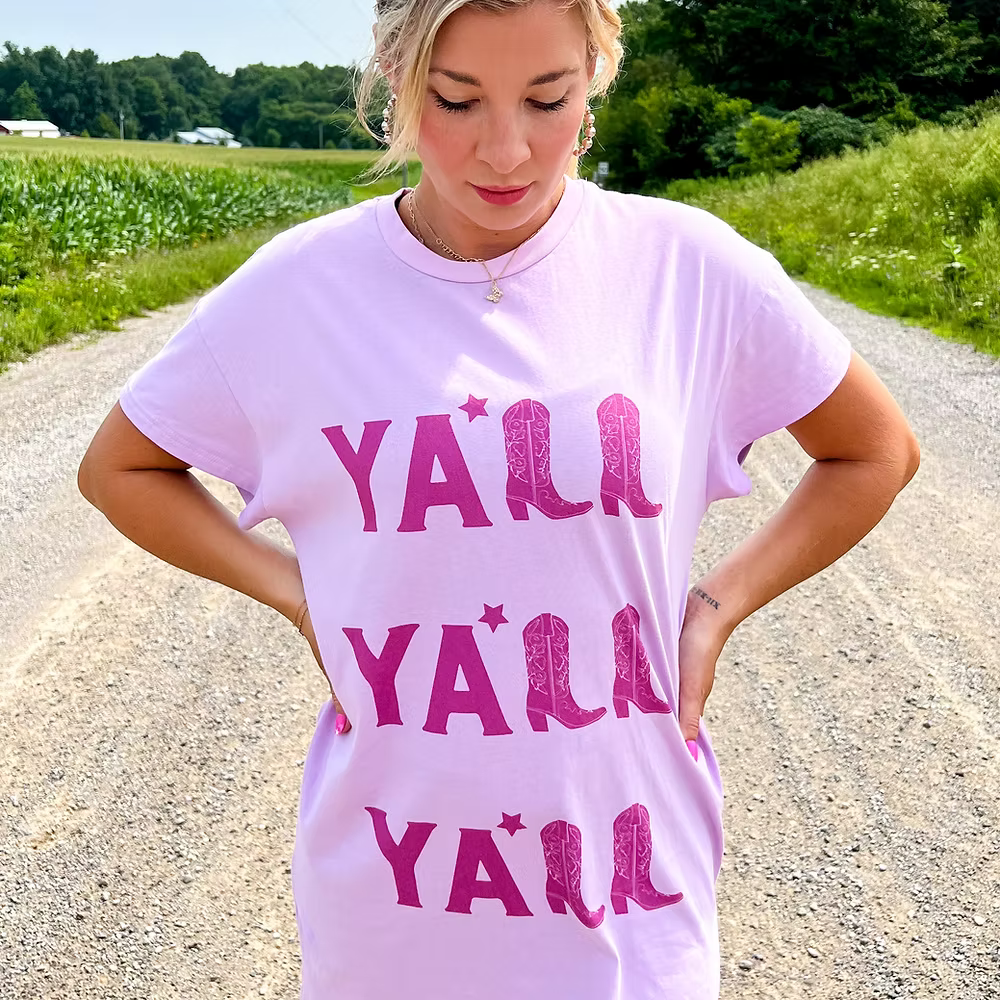 YA'LL T-SHIRT DRESS X KMV
