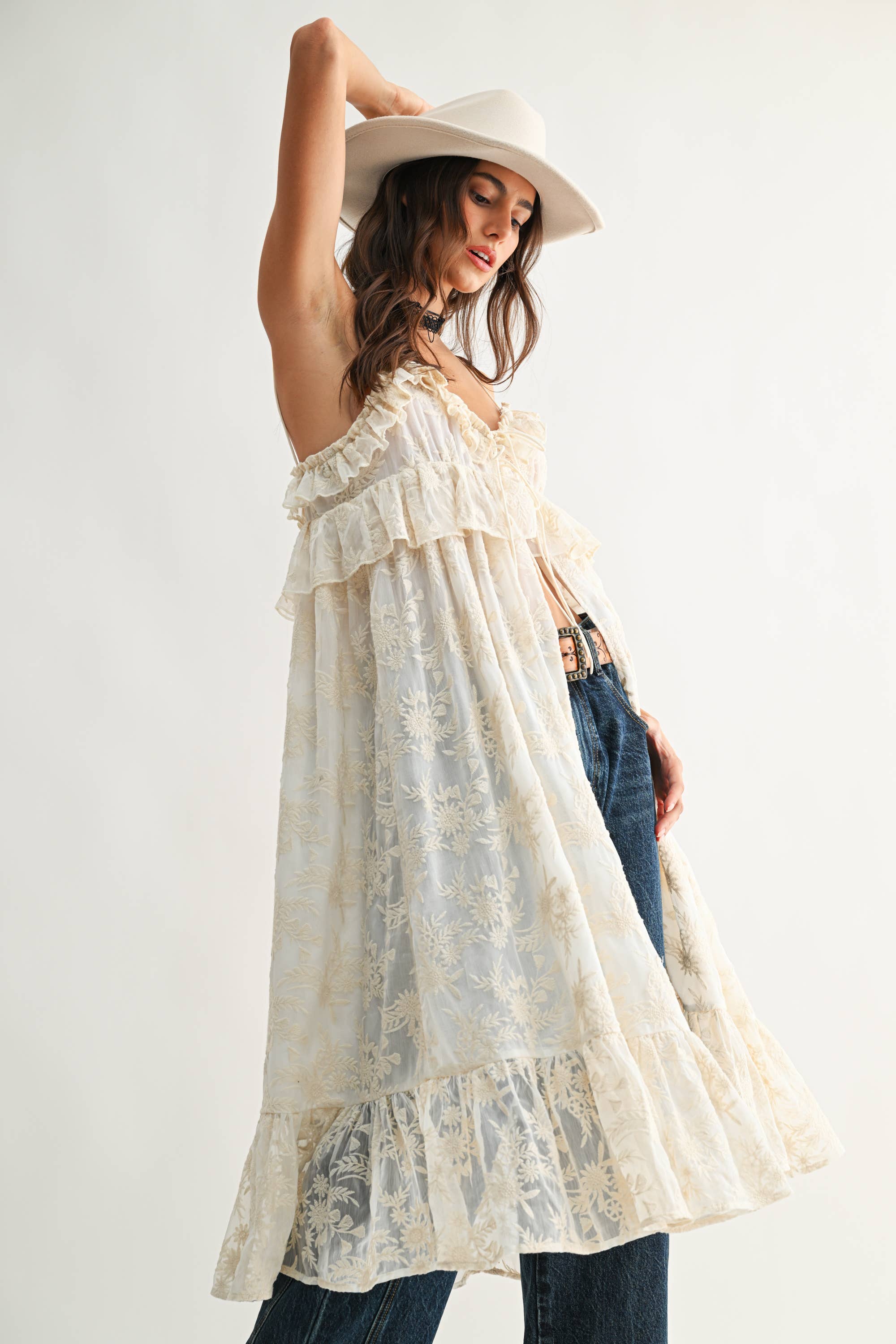ABIGAIL RUFFLE COVER UP