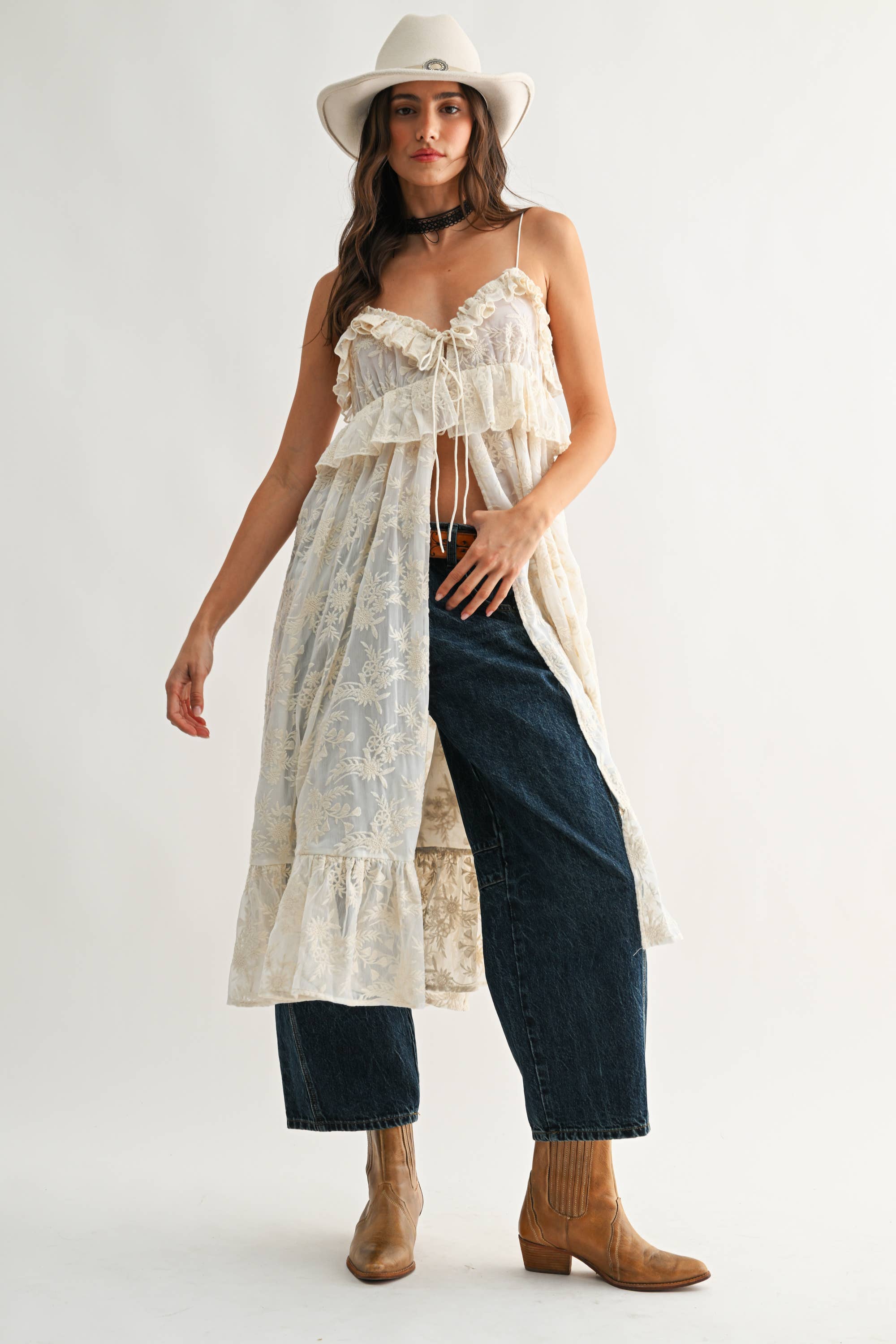 ABIGAIL RUFFLE COVER UP