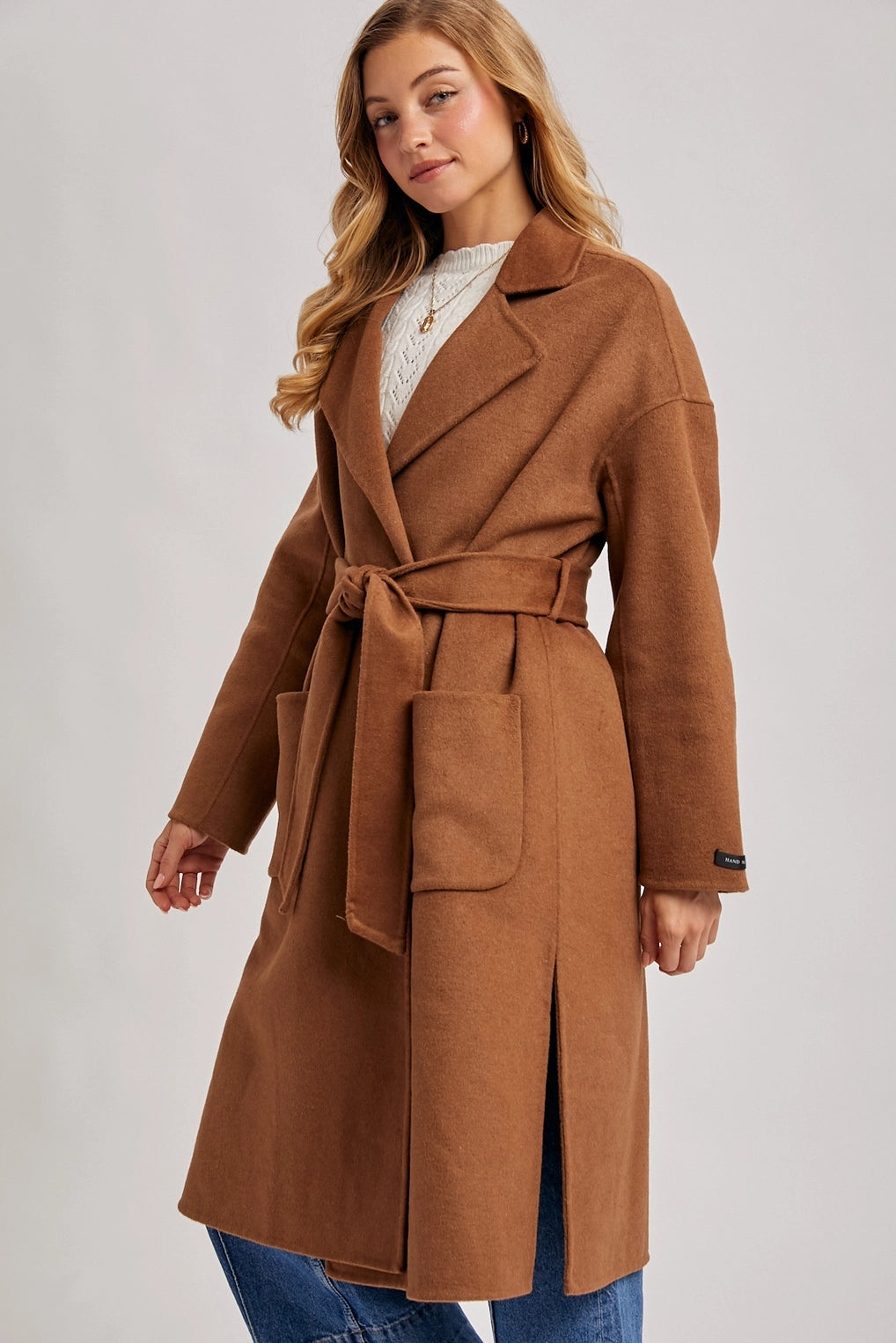 TRENCH COAT - BLACK & CAMEL