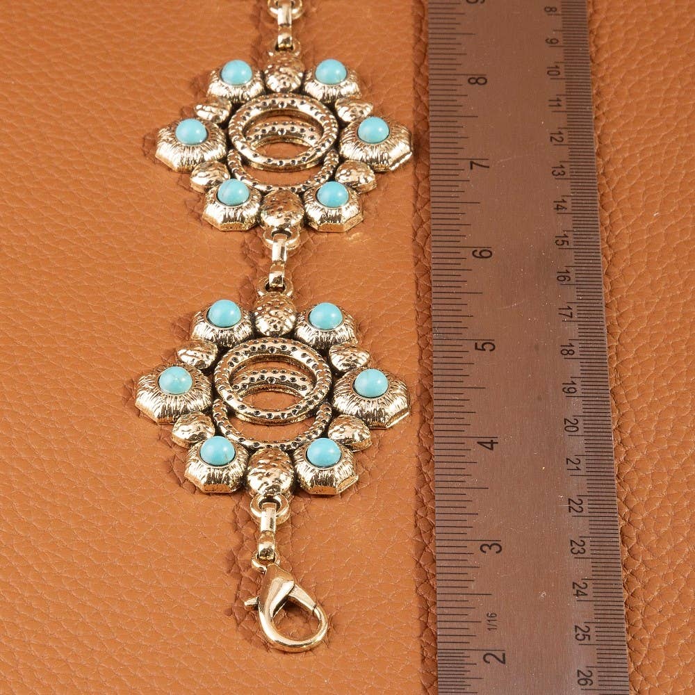 TURQUOISE CONCHO BELT