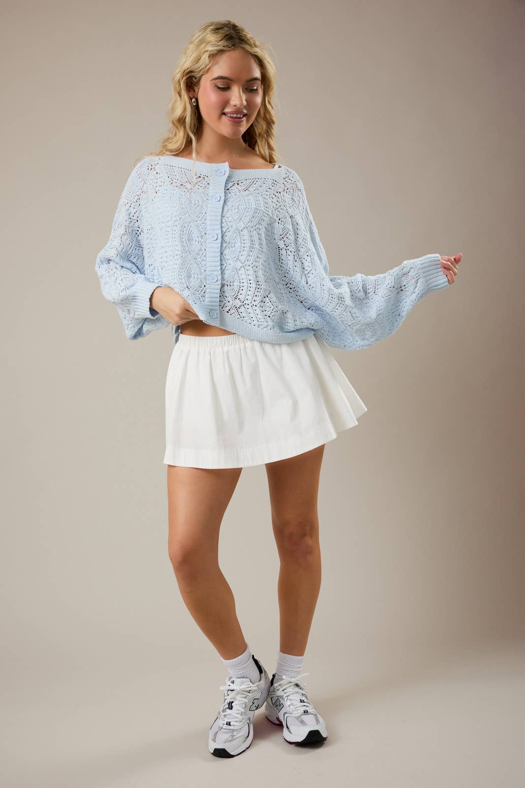 BABY BLUE CROCHET CARDIGAN