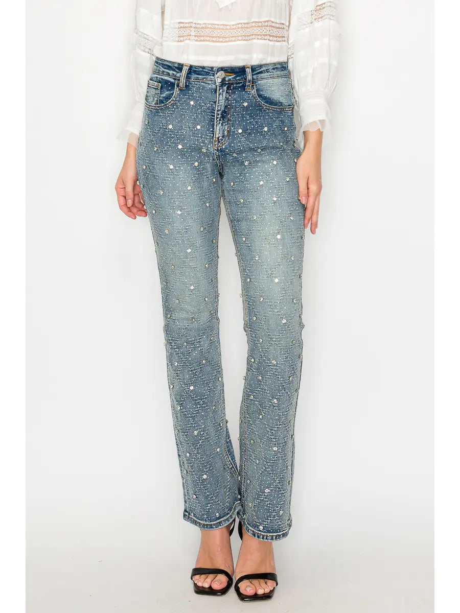 RHINESTONE JEANS