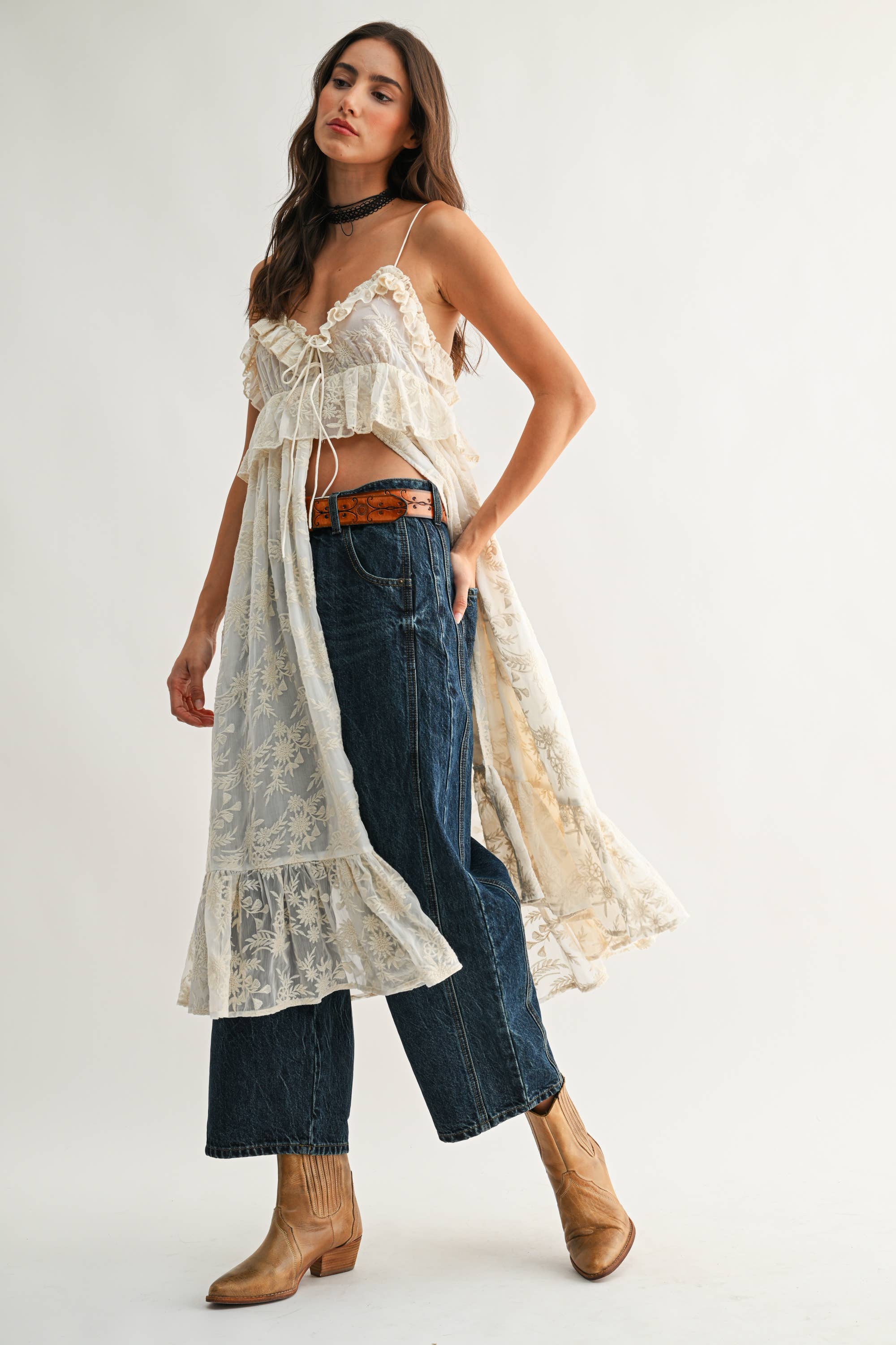 ABIGAIL RUFFLE COVER UP