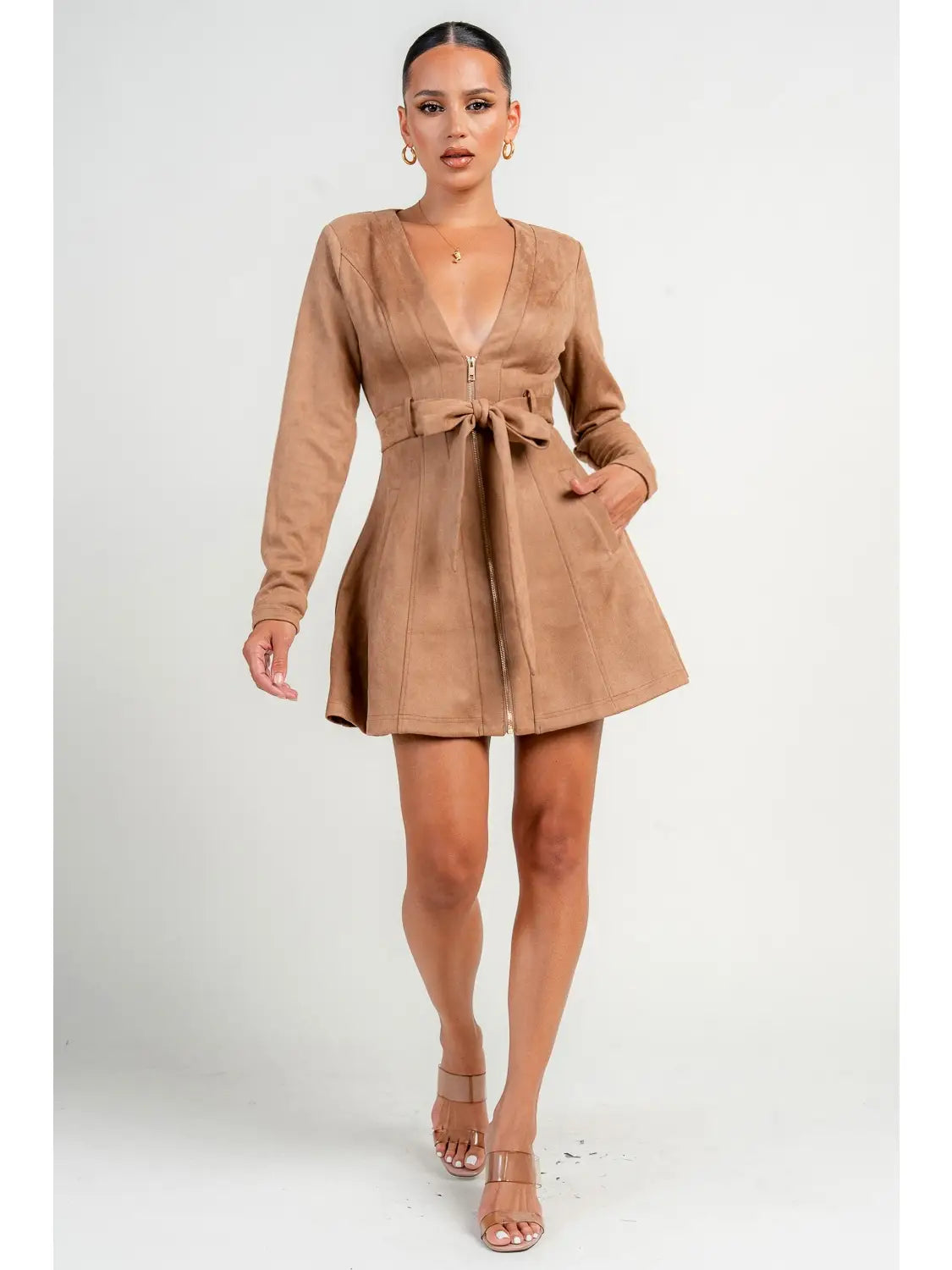 SUEDE DRESS