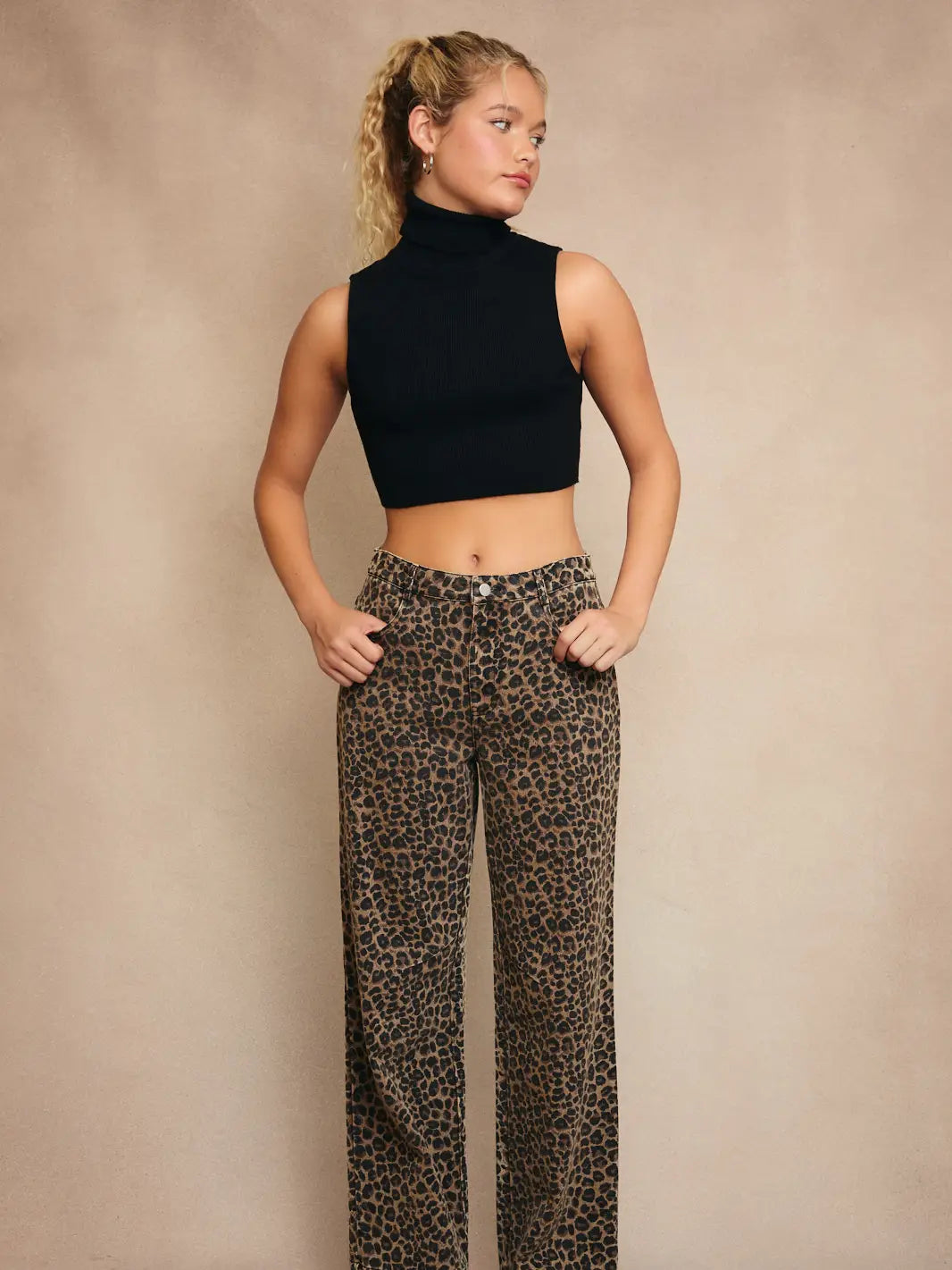 ASPEN LEOPARD BOYFRIEND JEANS