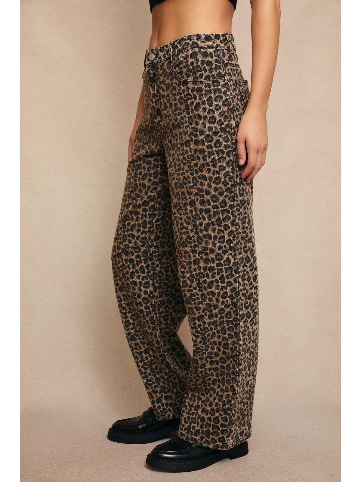 ASPEN LEOPARD BOYFRIEND JEANS