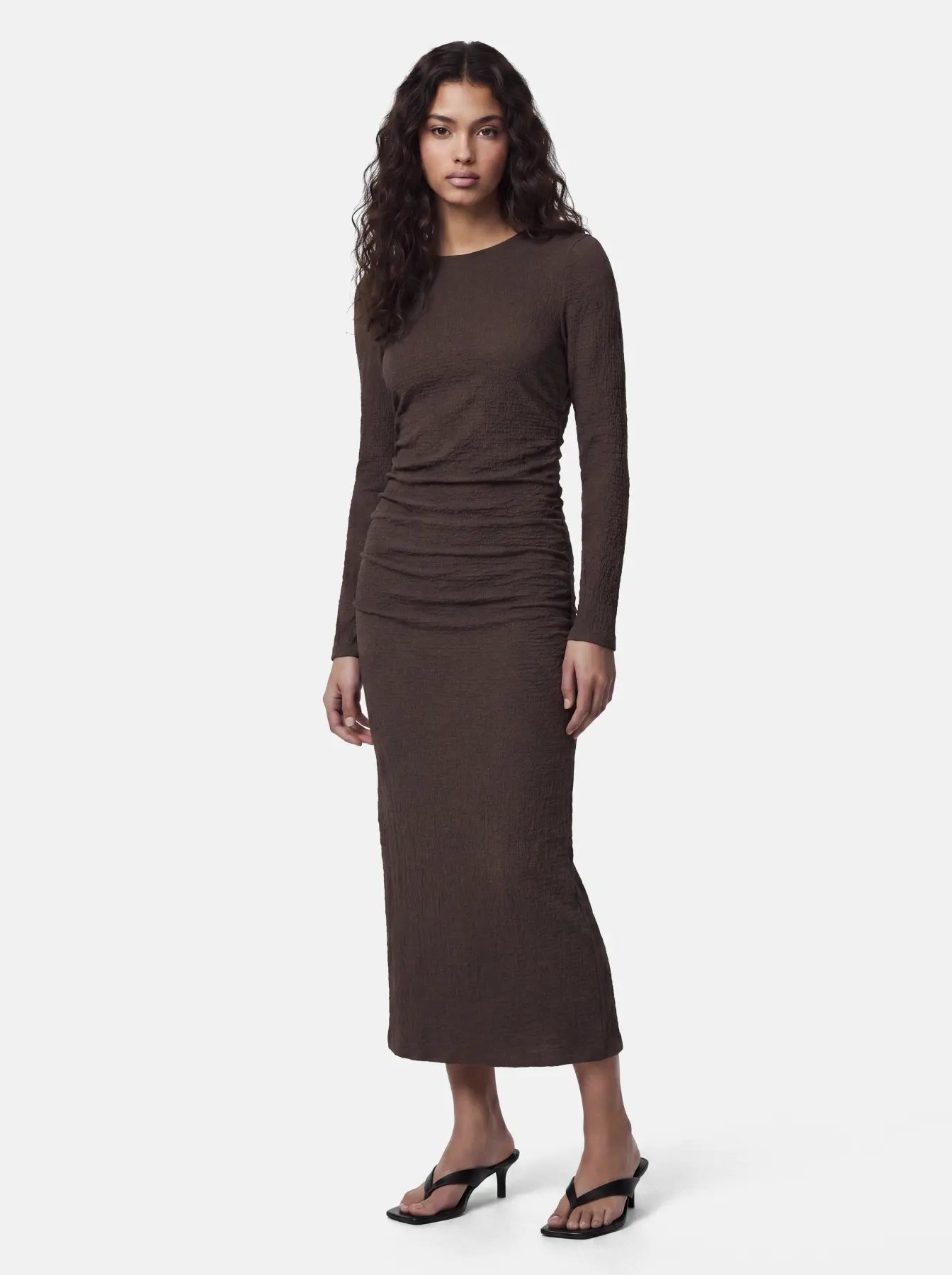 PC JAMAL MIDI ROUCHING DRESS
