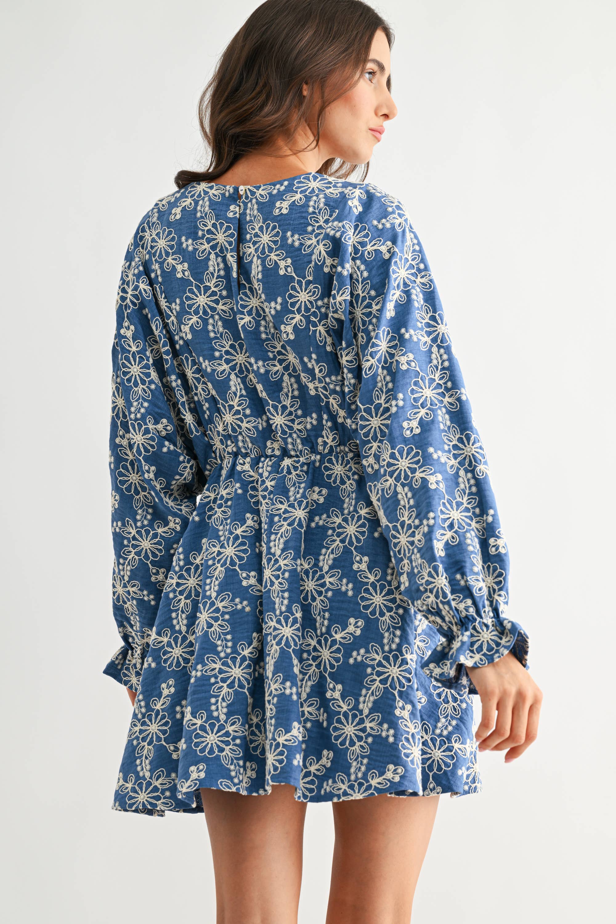 EMBROIDERED ELORA DRESS