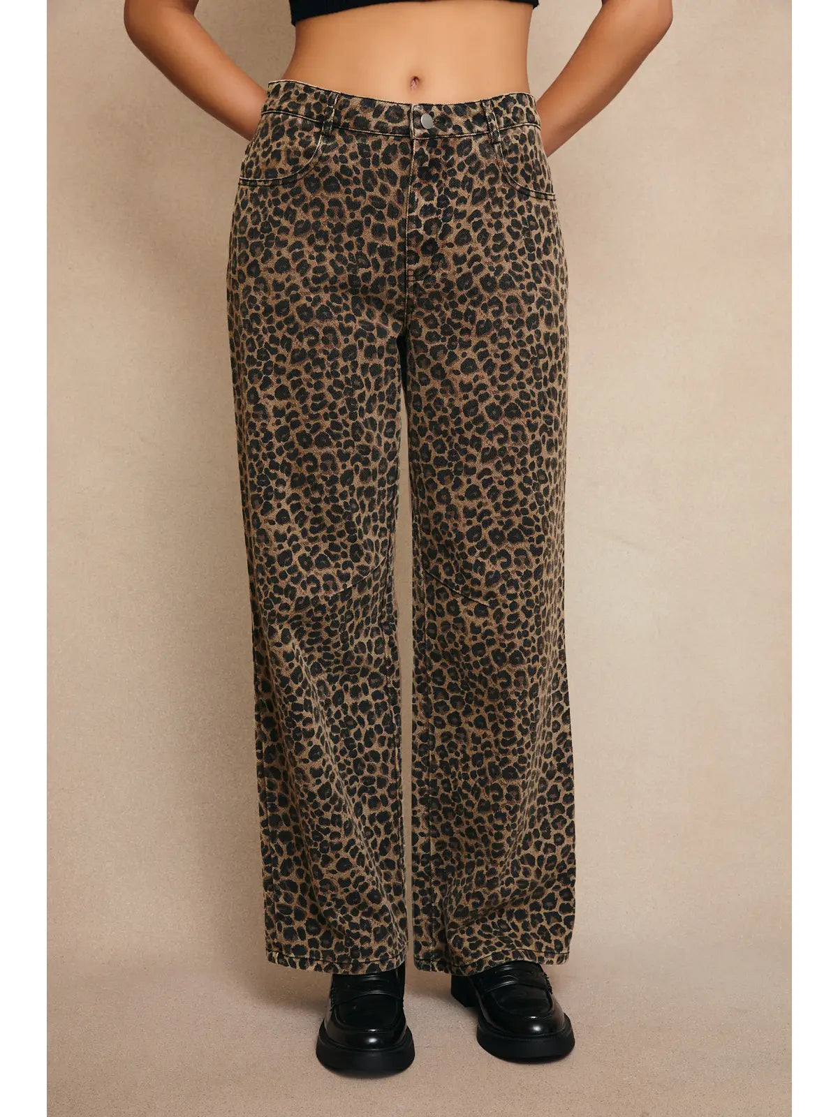 ASPEN LEOPARD BOYFRIEND JEANS