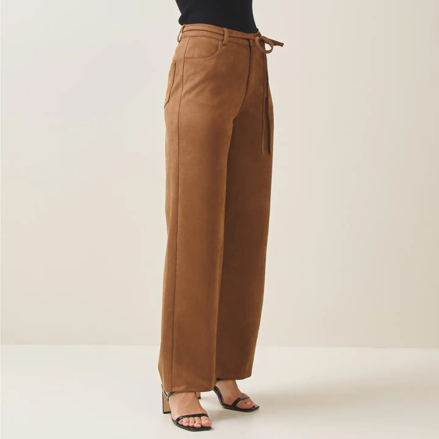 VEGAN SUEDE PANTS
