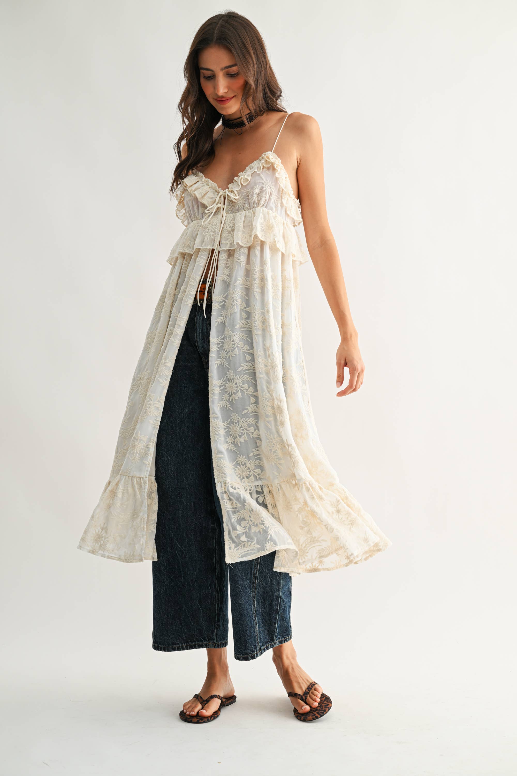 ABIGAIL RUFFLE COVER UP