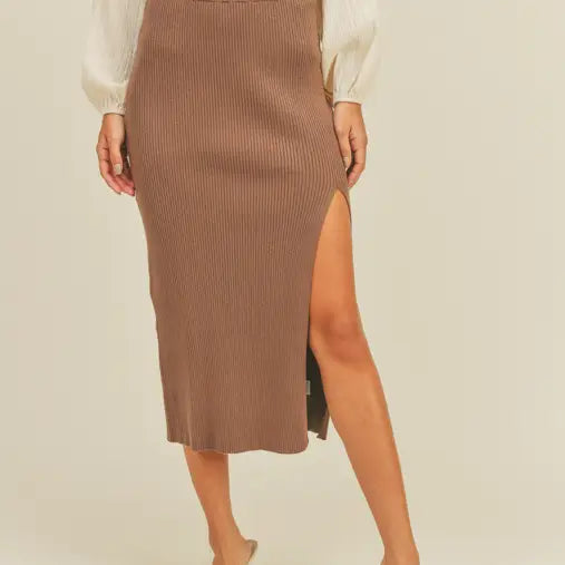 ESPRESSO KNIT SKIRT