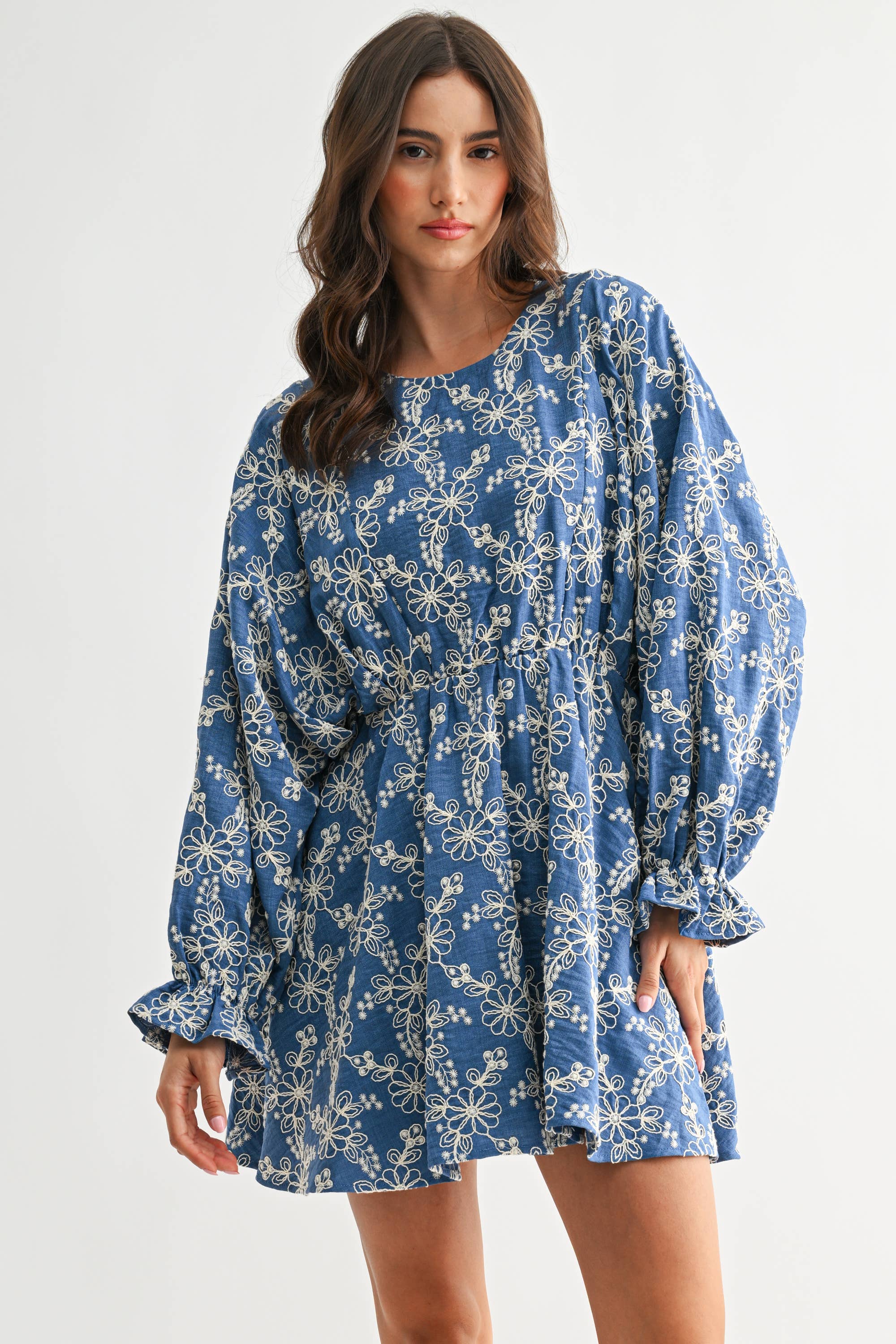 EMBROIDERED ELORA DRESS