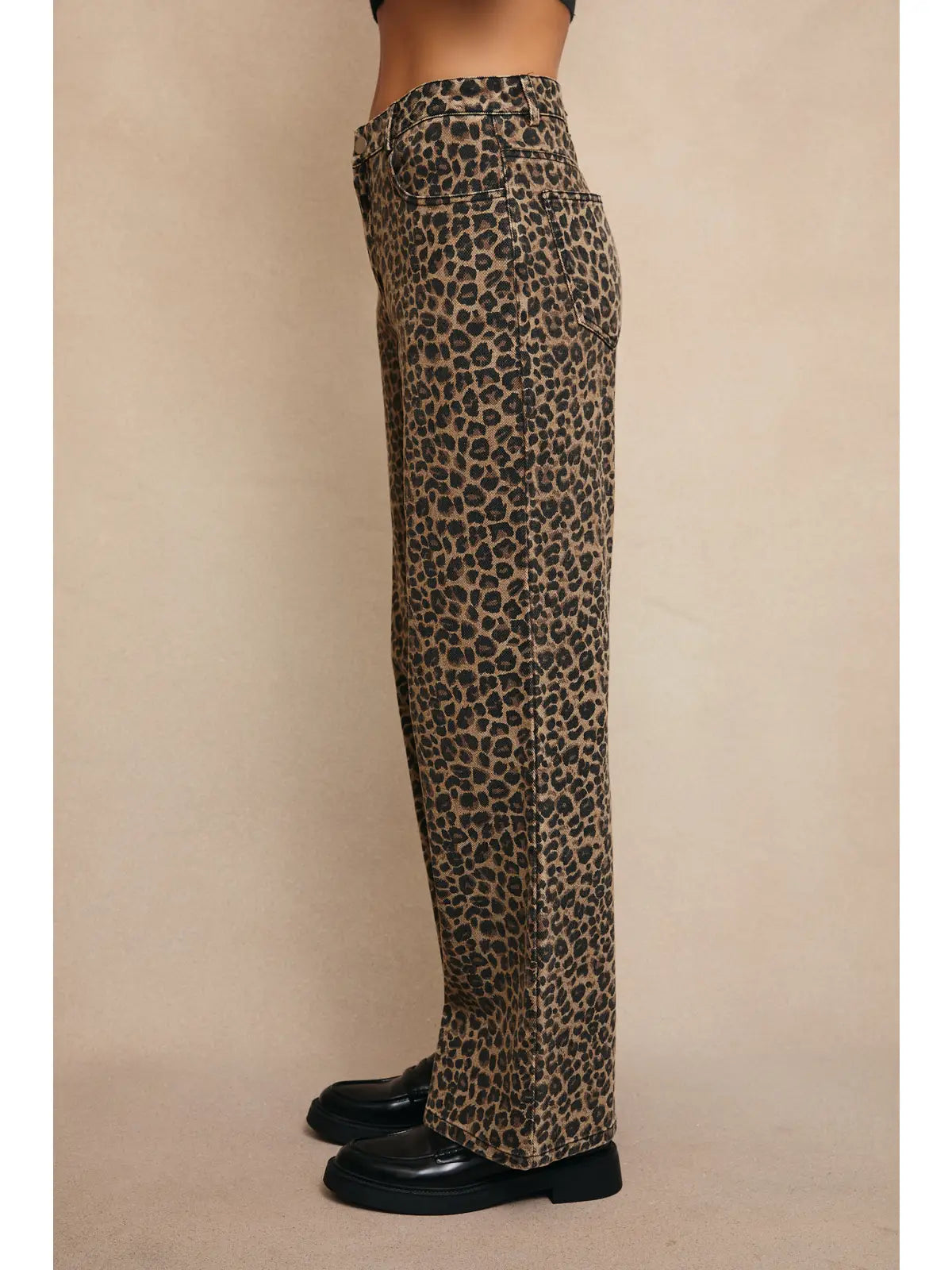 ASPEN LEOPARD BOYFRIEND JEANS