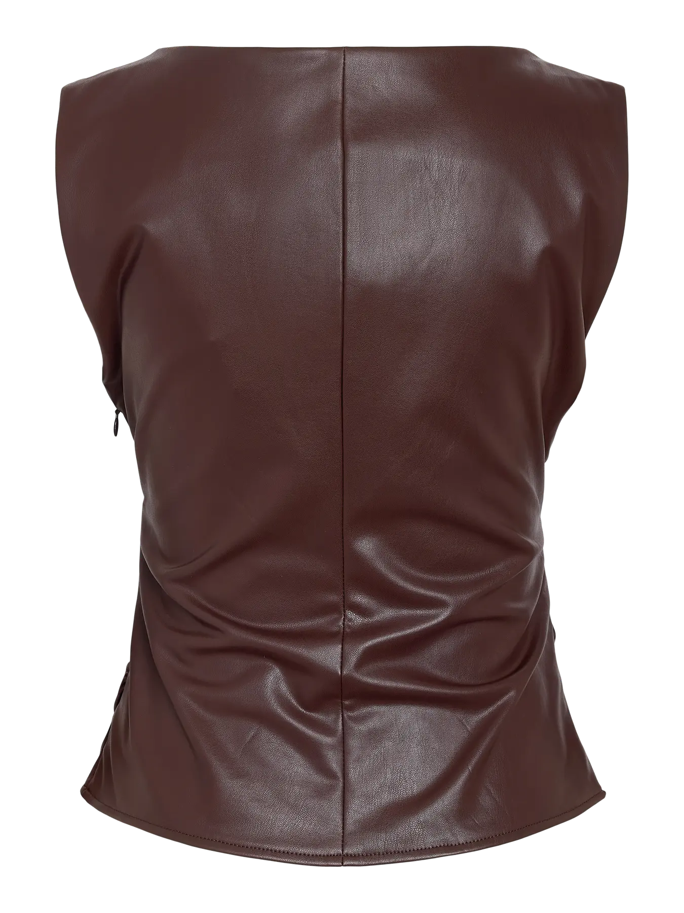 NM SANDY LEATHER TOP | CHOCOLATE PLUM