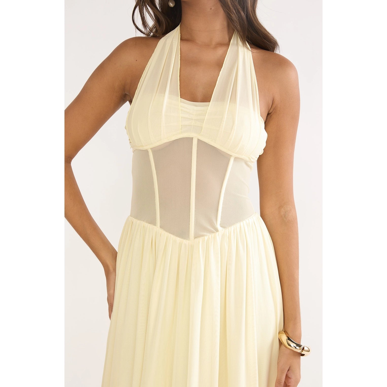 BUTTER YELLOW MAXI DRESS