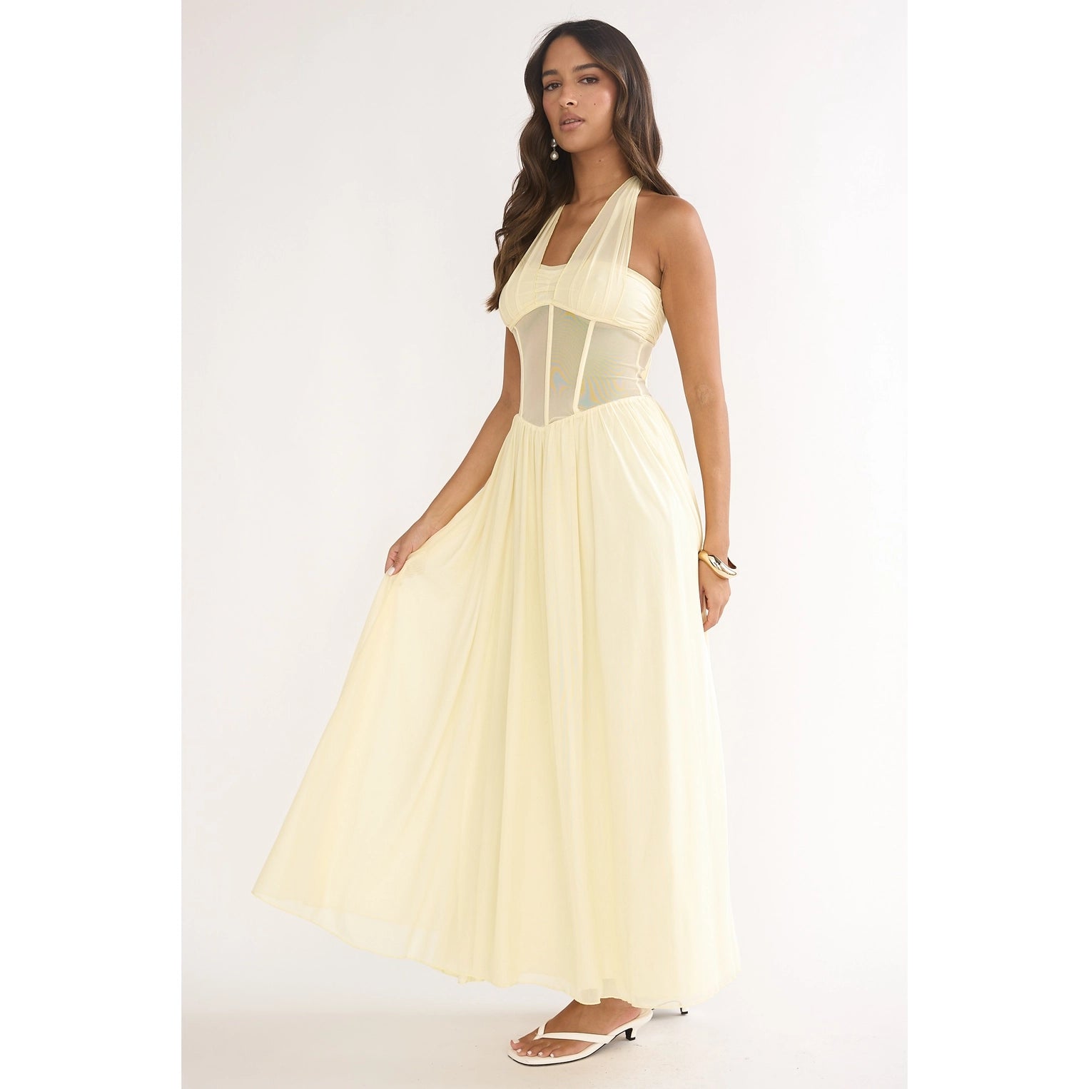 BUTTER YELLOW MAXI DRESS
