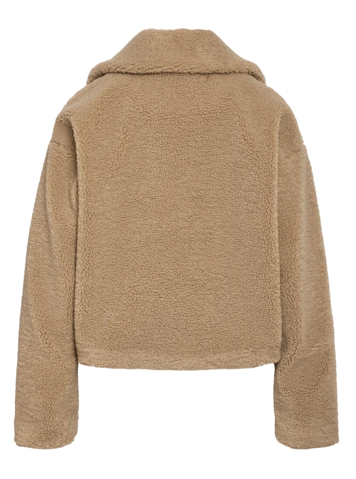 NM NATTI CROP TEDDY JACKET | BIRCH & BLACK