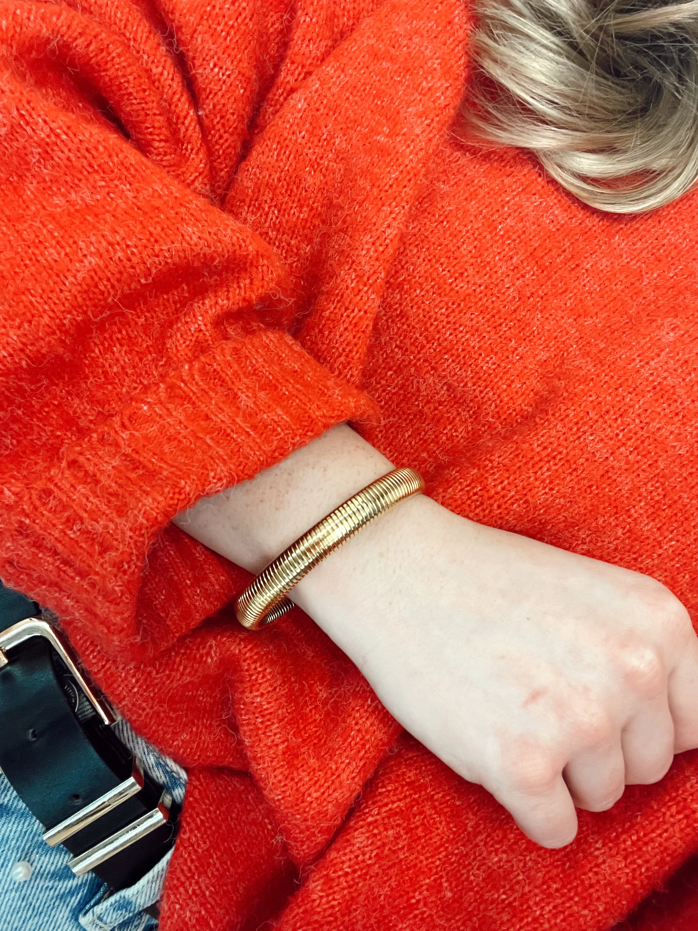 CHUNKY RIBBED BANGLE