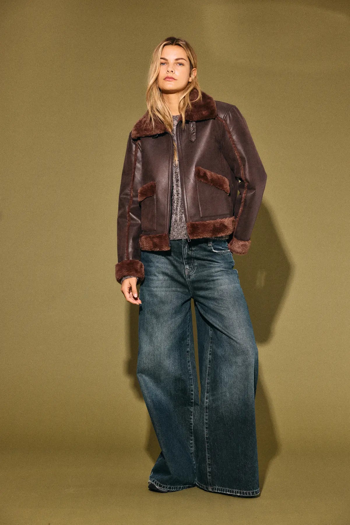 NM ELLA SHEARLING JACKET