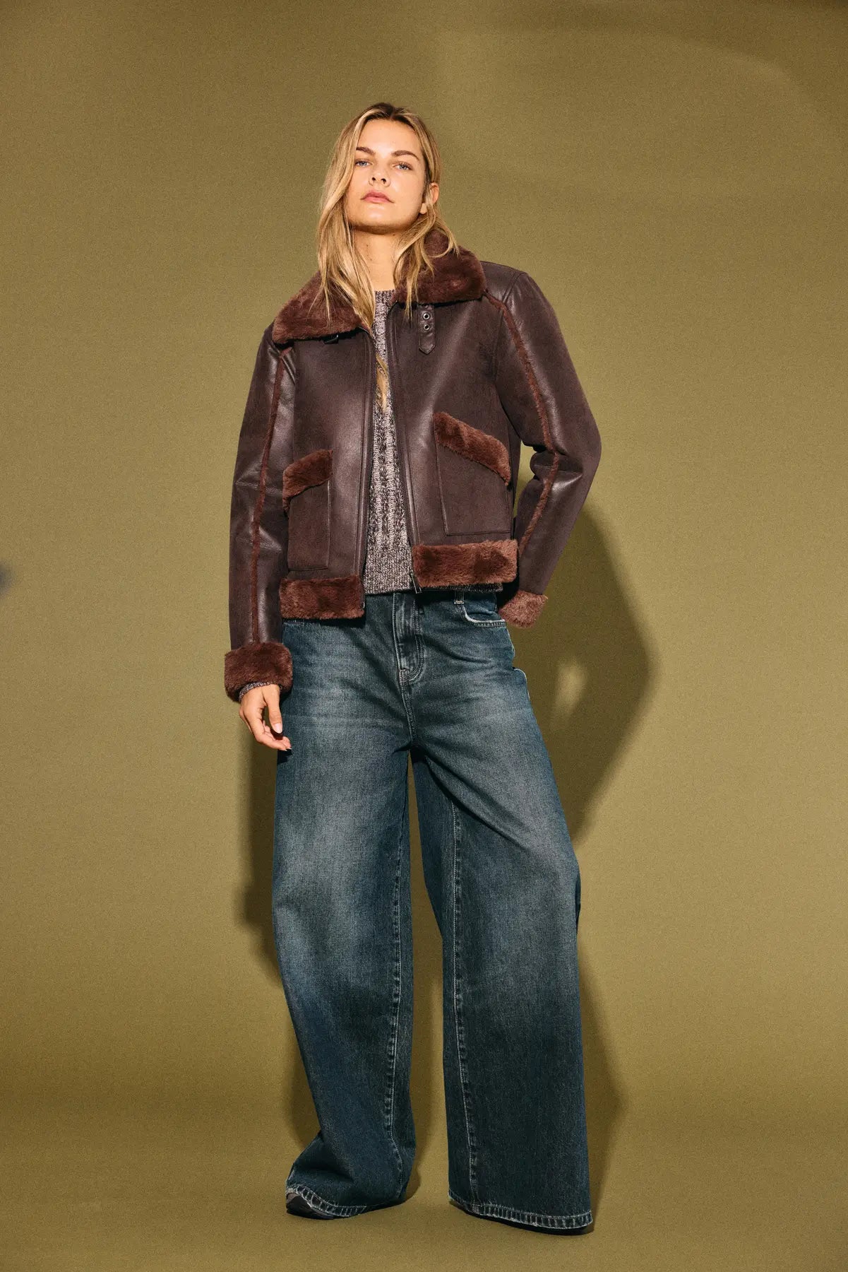 NM ELLA SHEARLING JACKET