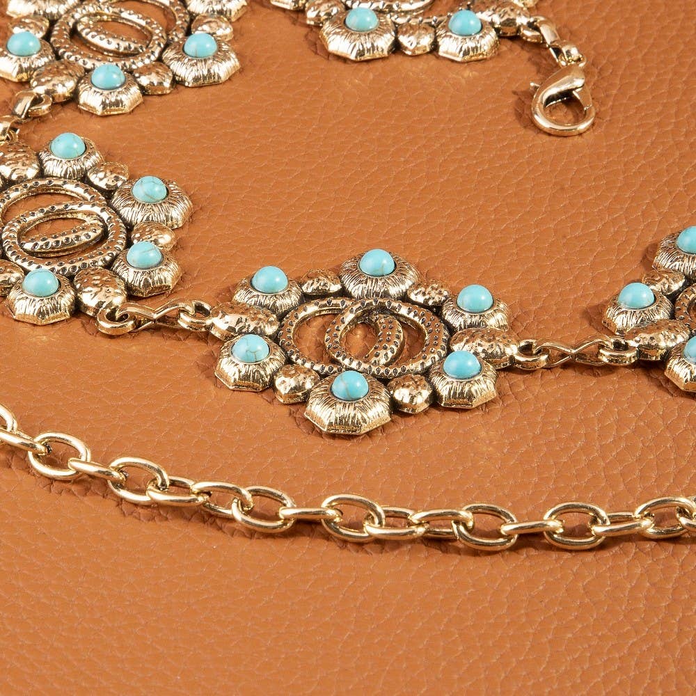 TURQUOISE CONCHO BELT
