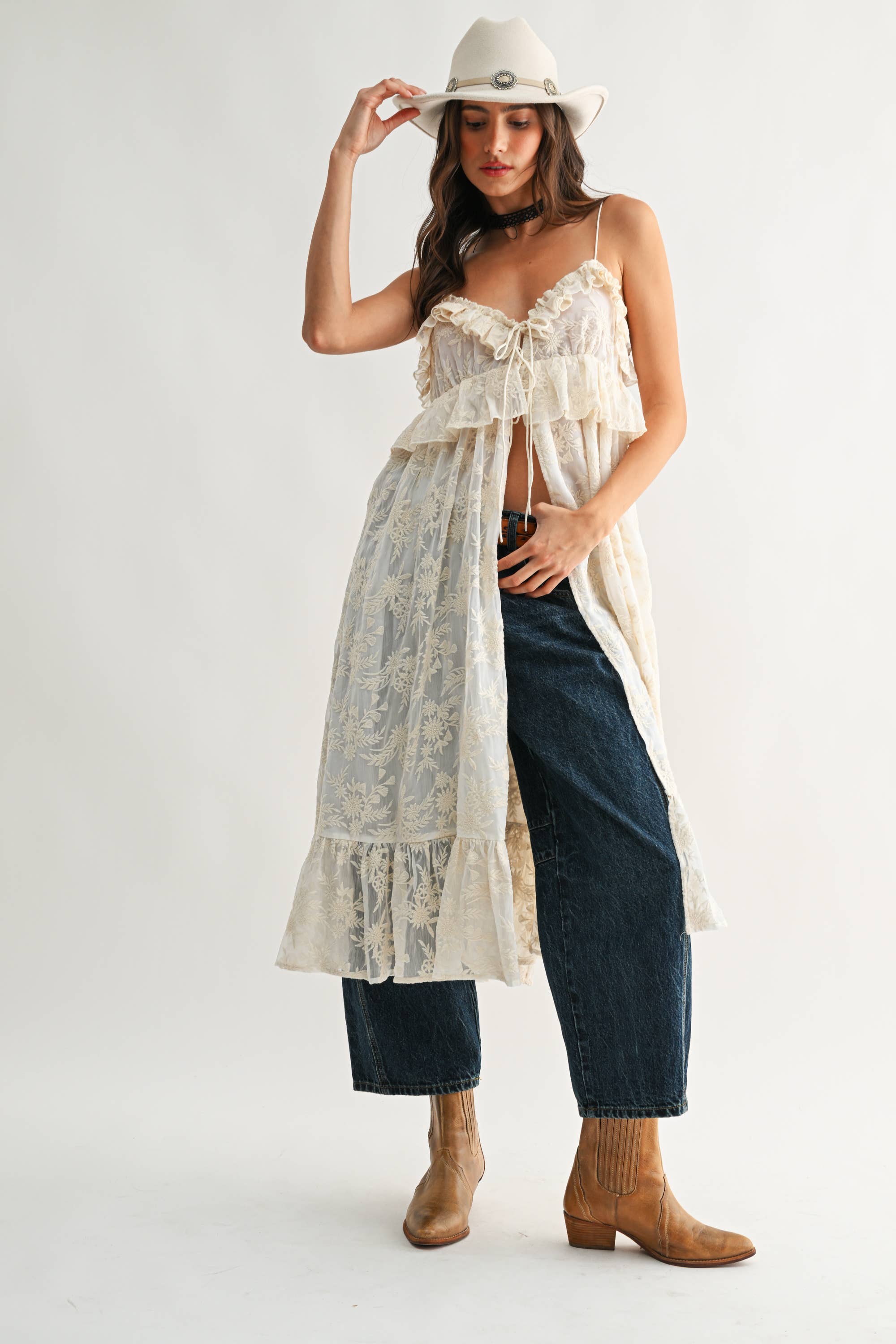 ABIGAIL RUFFLE COVER UP