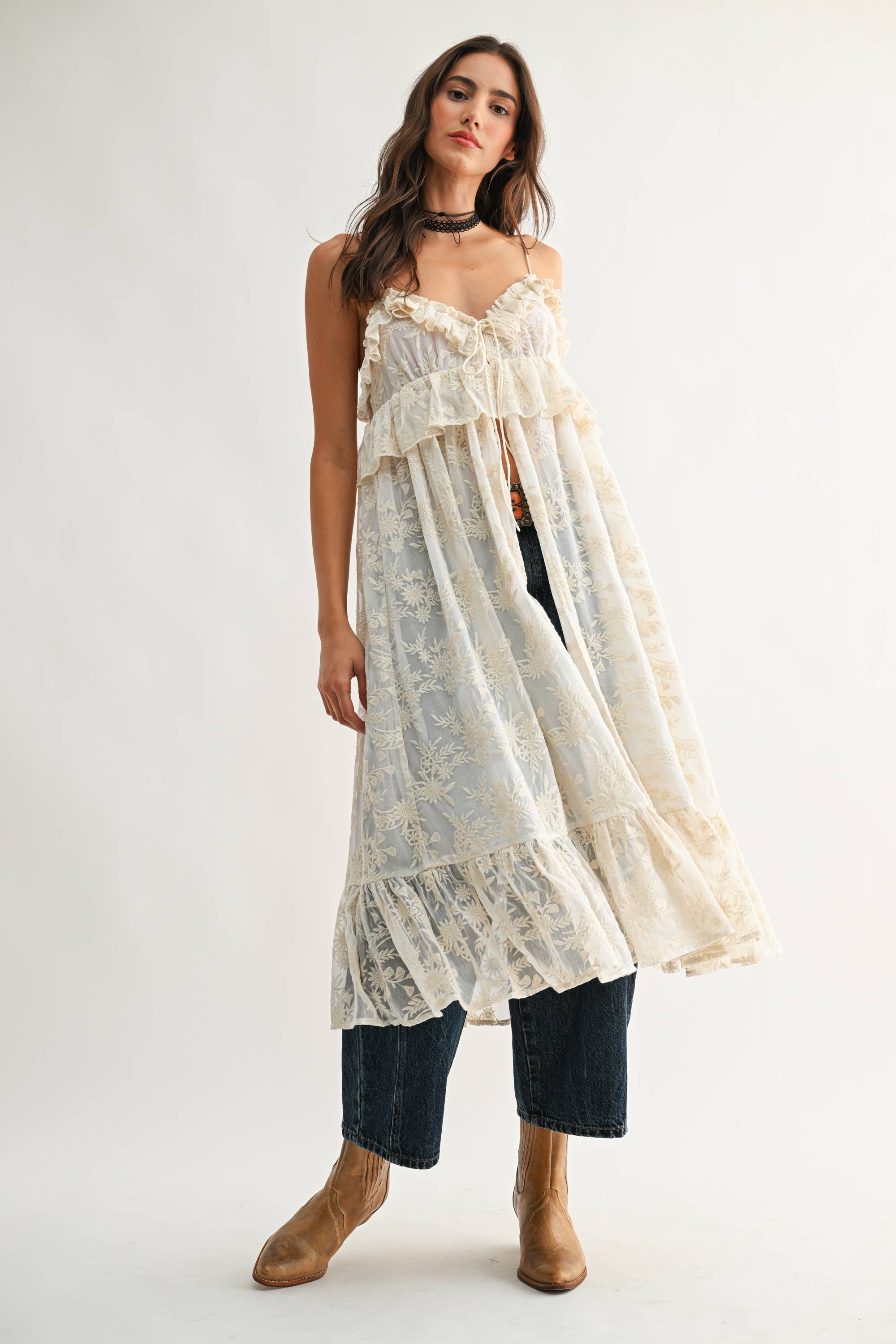 ABIGAIL RUFFLE COVER UP