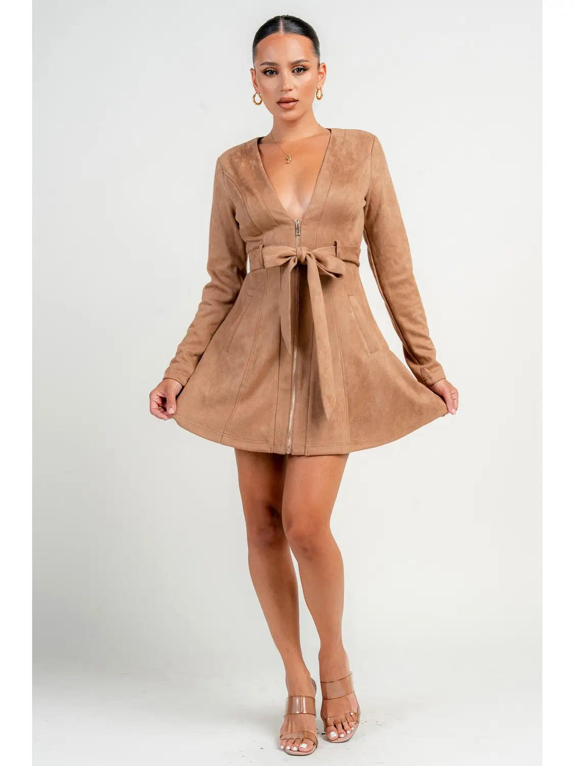 SUEDE DRESS