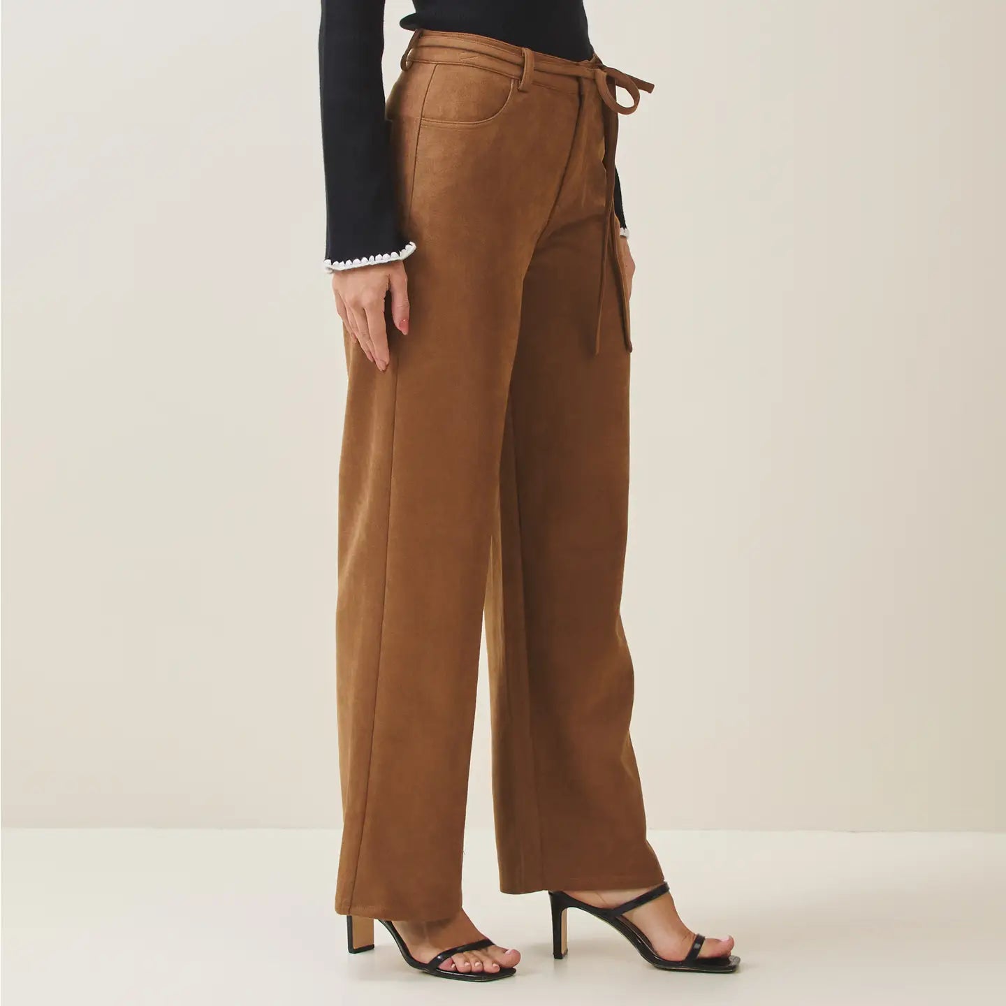 VEGAN SUEDE PANTS